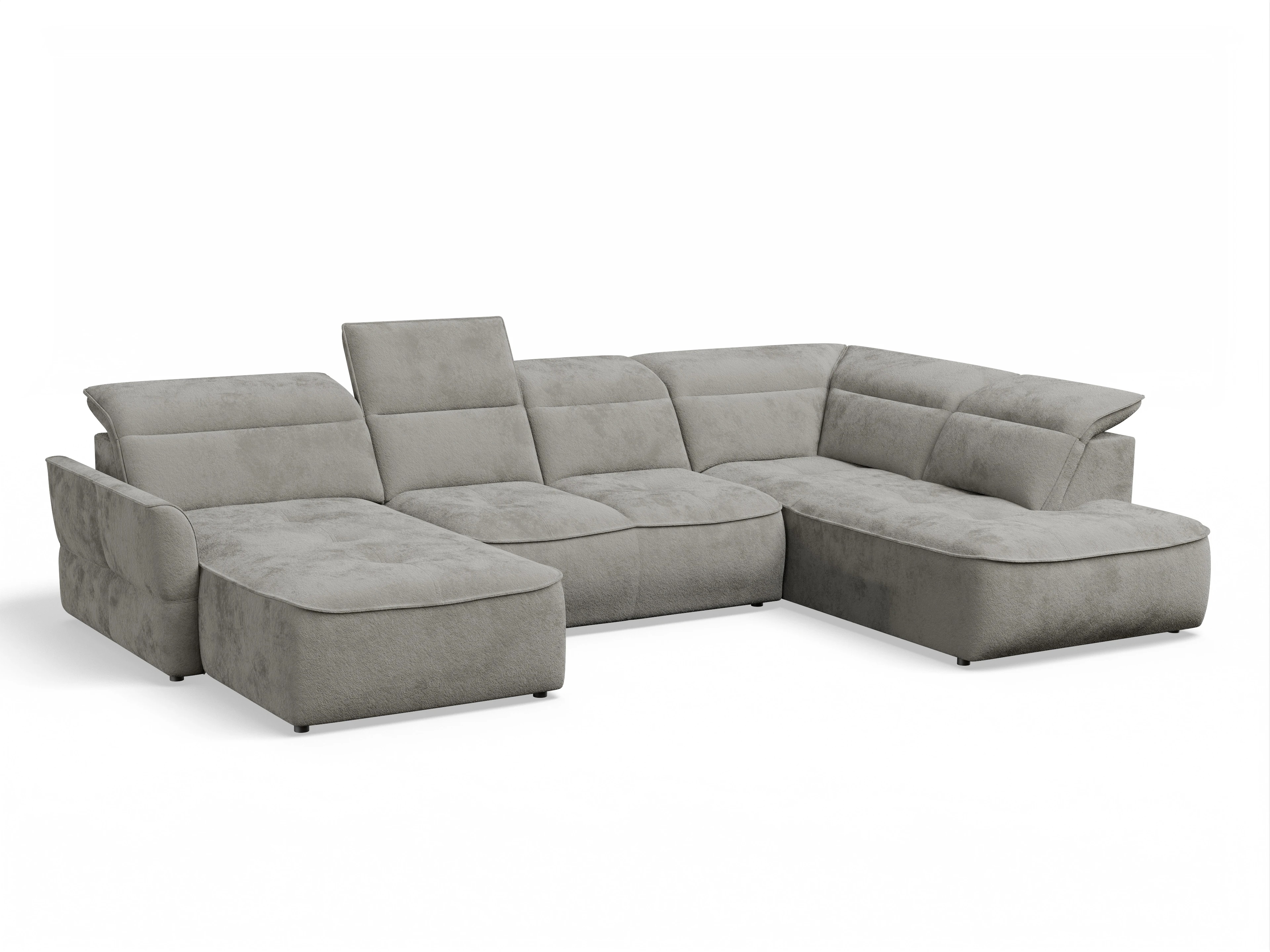 Ansicht des Produktes Toledo Wohnlandschaft Armlehne beidseitig in Stoff Braun