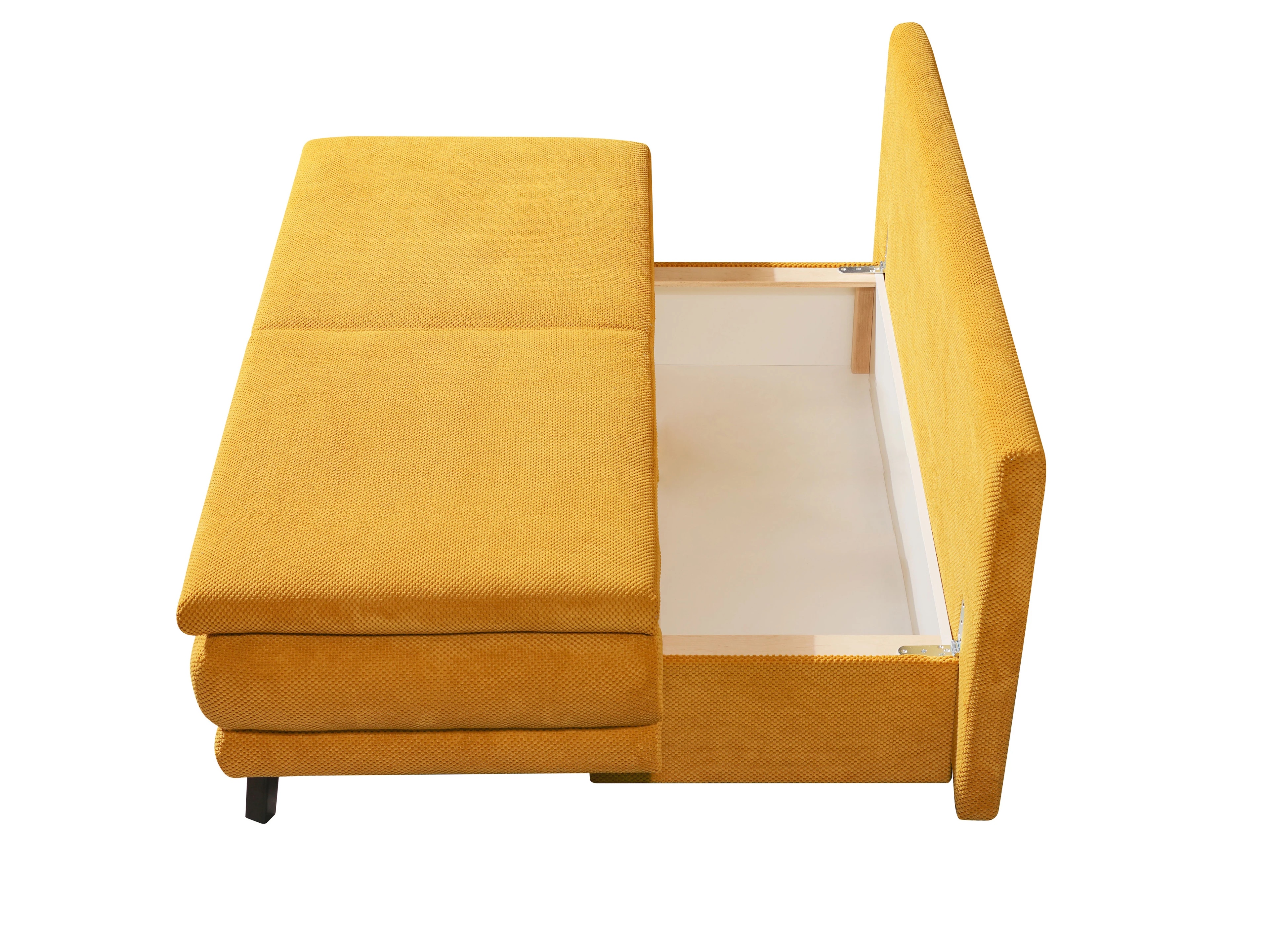 Ansicht des Produktes Boyd Schlafsofa Querschläfer in Stoff Gelb