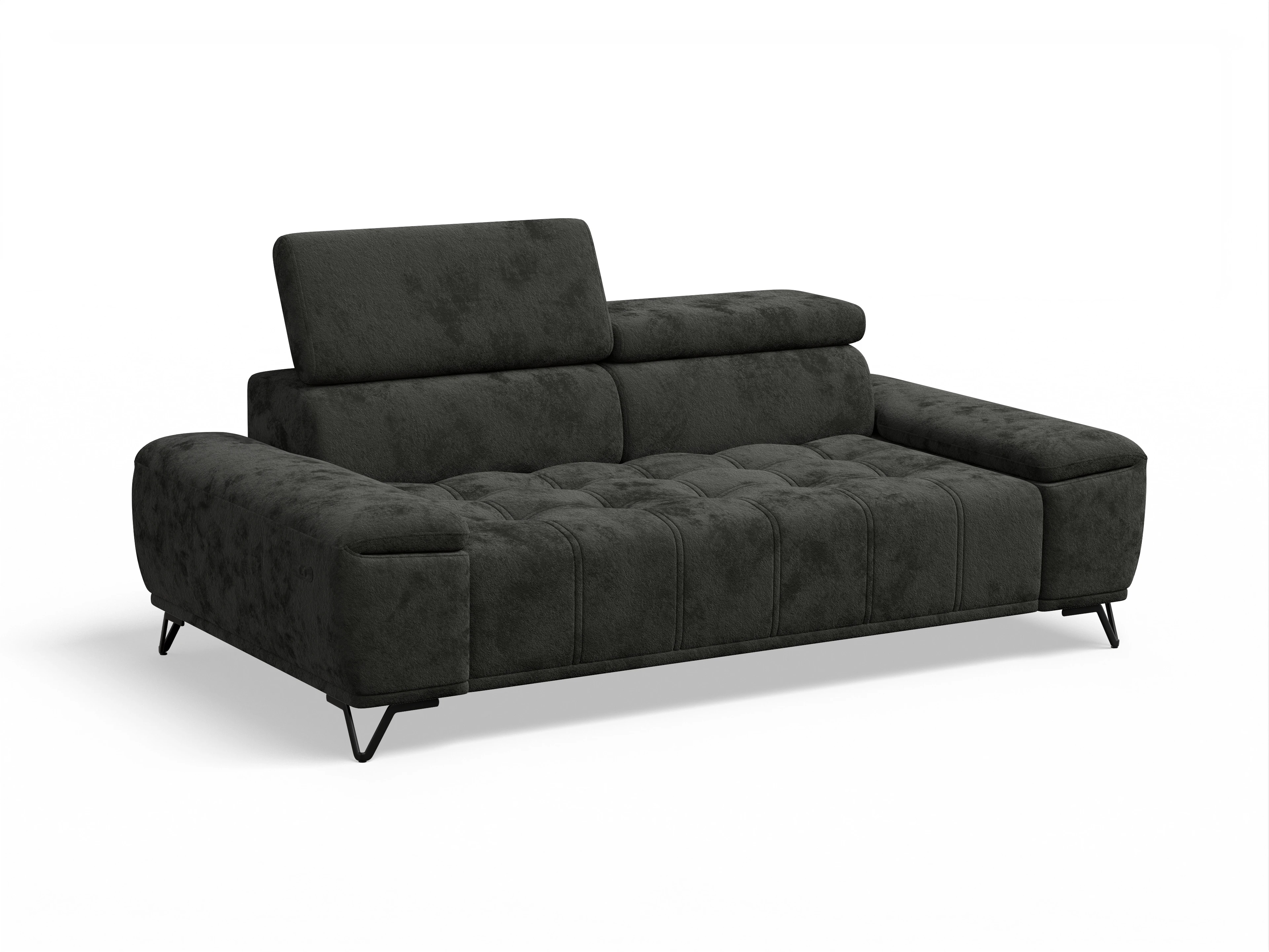Ansicht des Produktes Sevilla 3-Sitzer Sofa in Stoff Schwarz