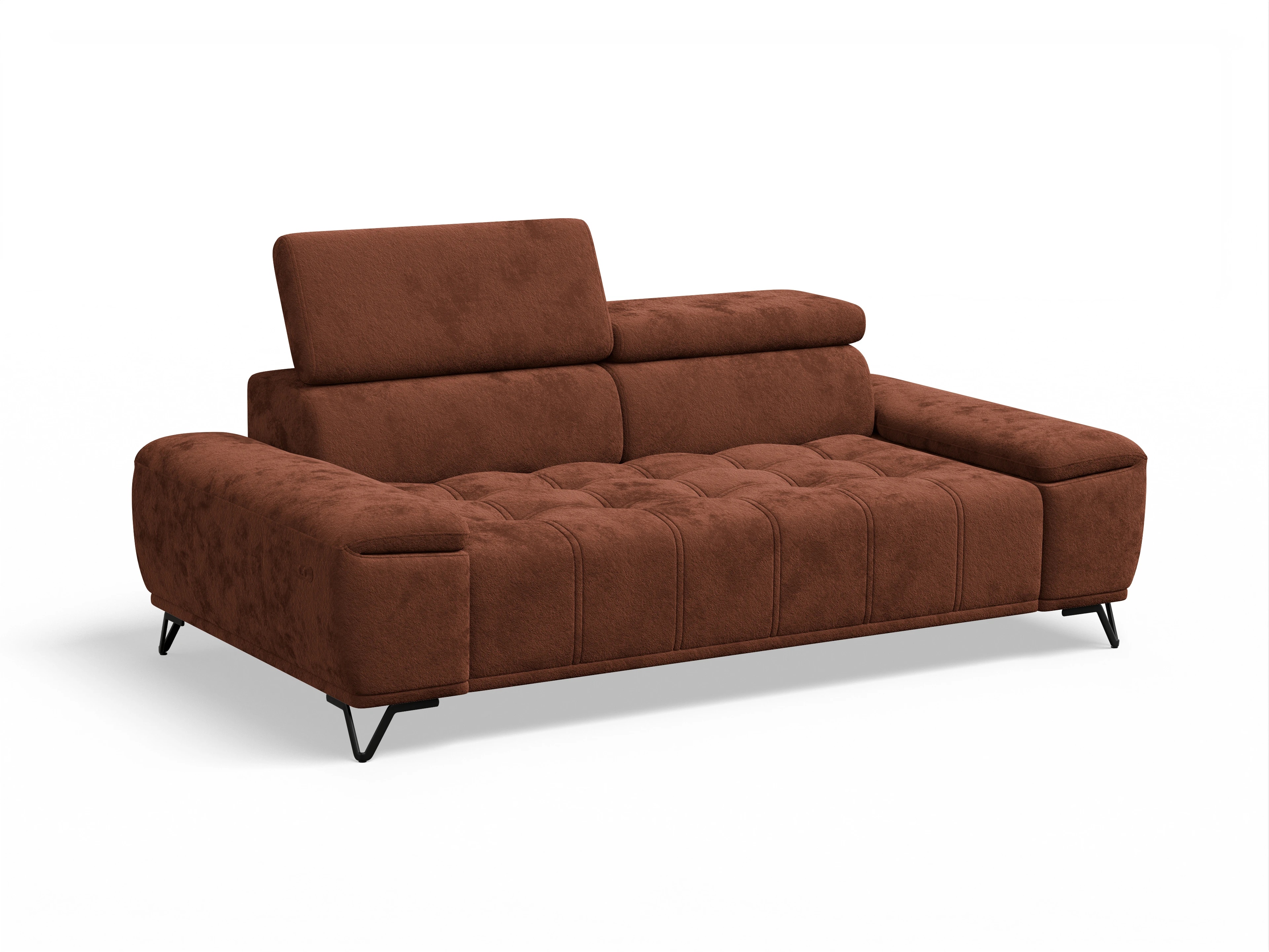 Ansicht des Produktes Sevilla 3-Sitzer Sofa in Stoff Orange