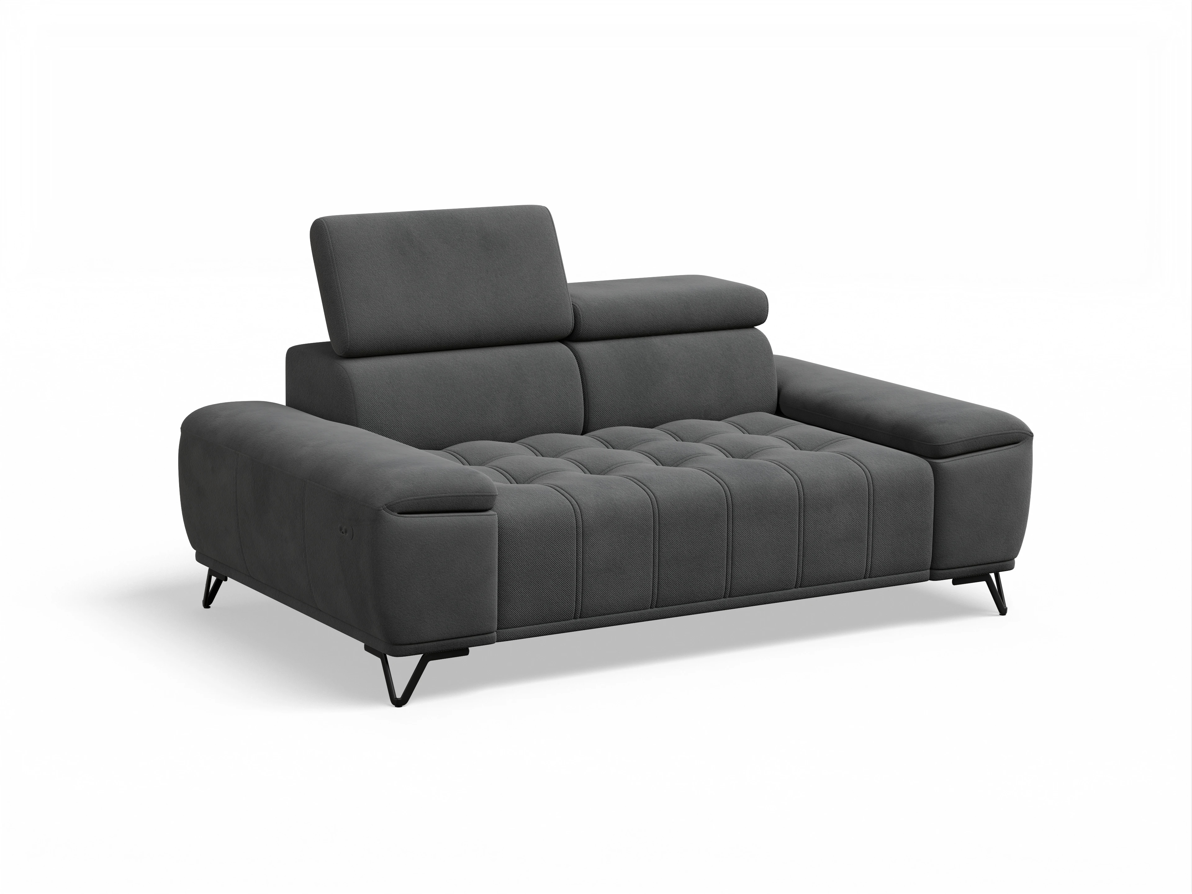 Ansicht des Produktes Sevilla 2-Sitzer Sofa in Stoff Grau