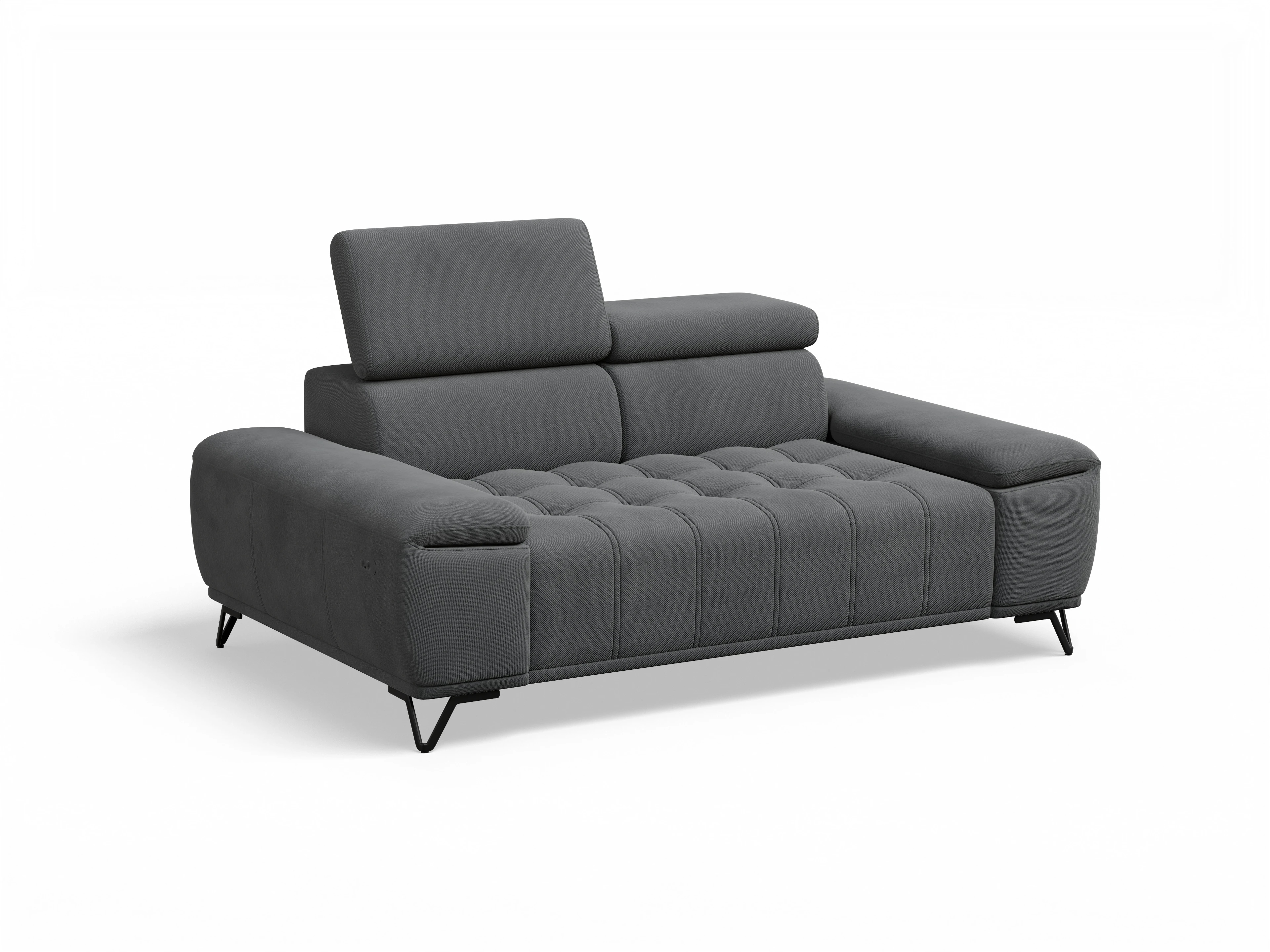 Ansicht des Produktes Sevilla 2-Sitzer Sofa in Stoff Grau