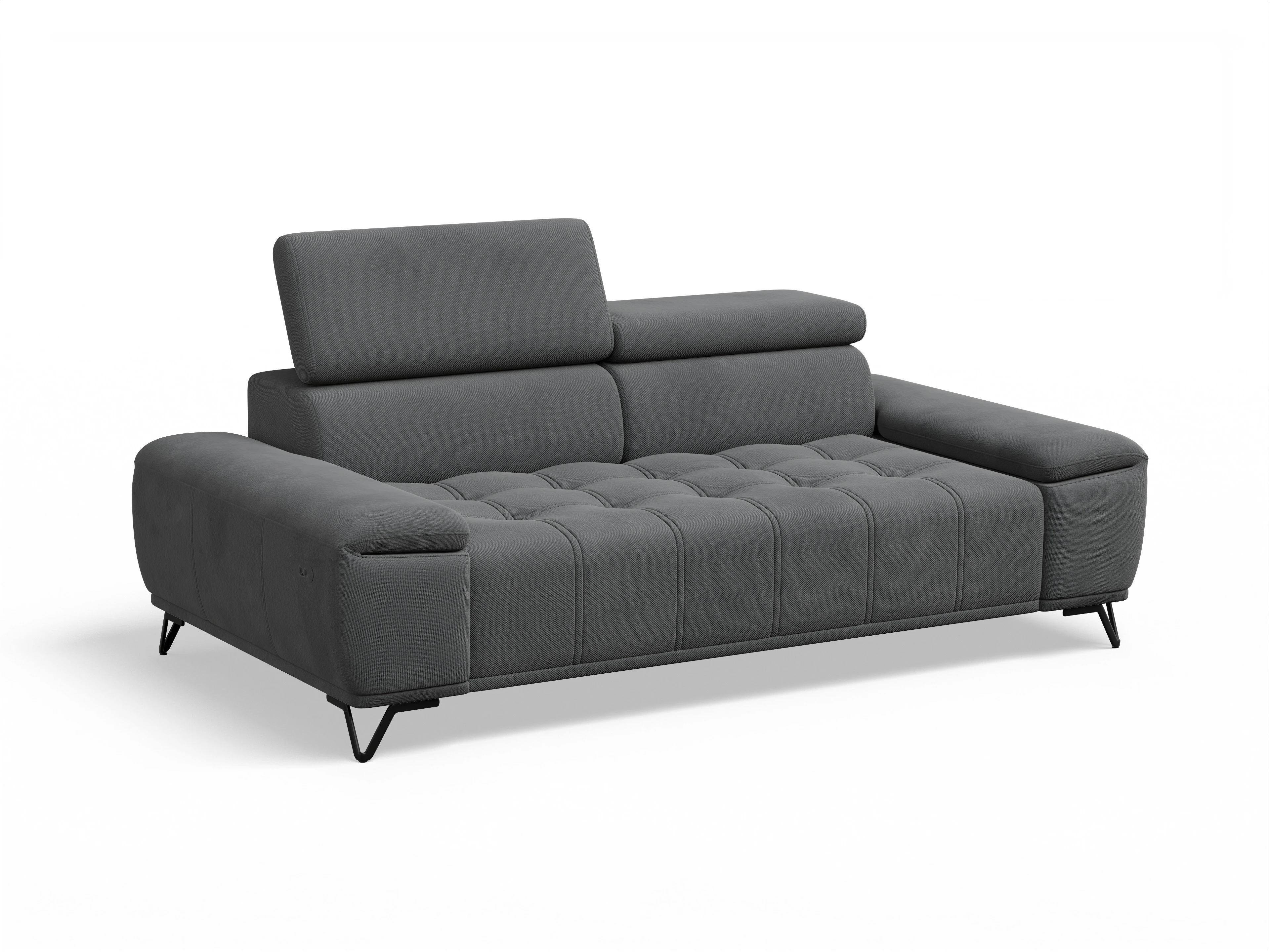 Ansicht des Produktes Sevilla 3-Sitzer Sofa in Stoff Grau