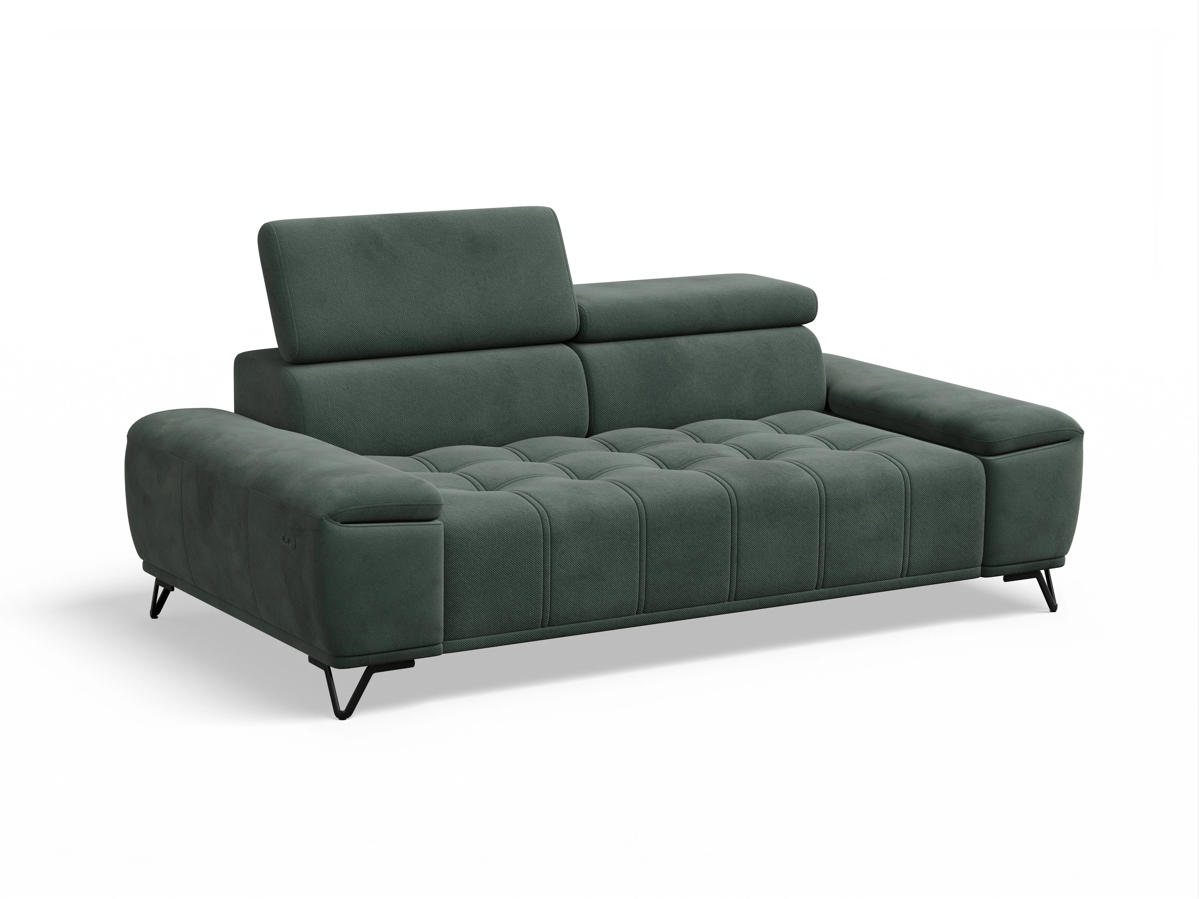 Ansicht des Produktes Sevilla 3-Sitzer Sofa in Stoff Grün