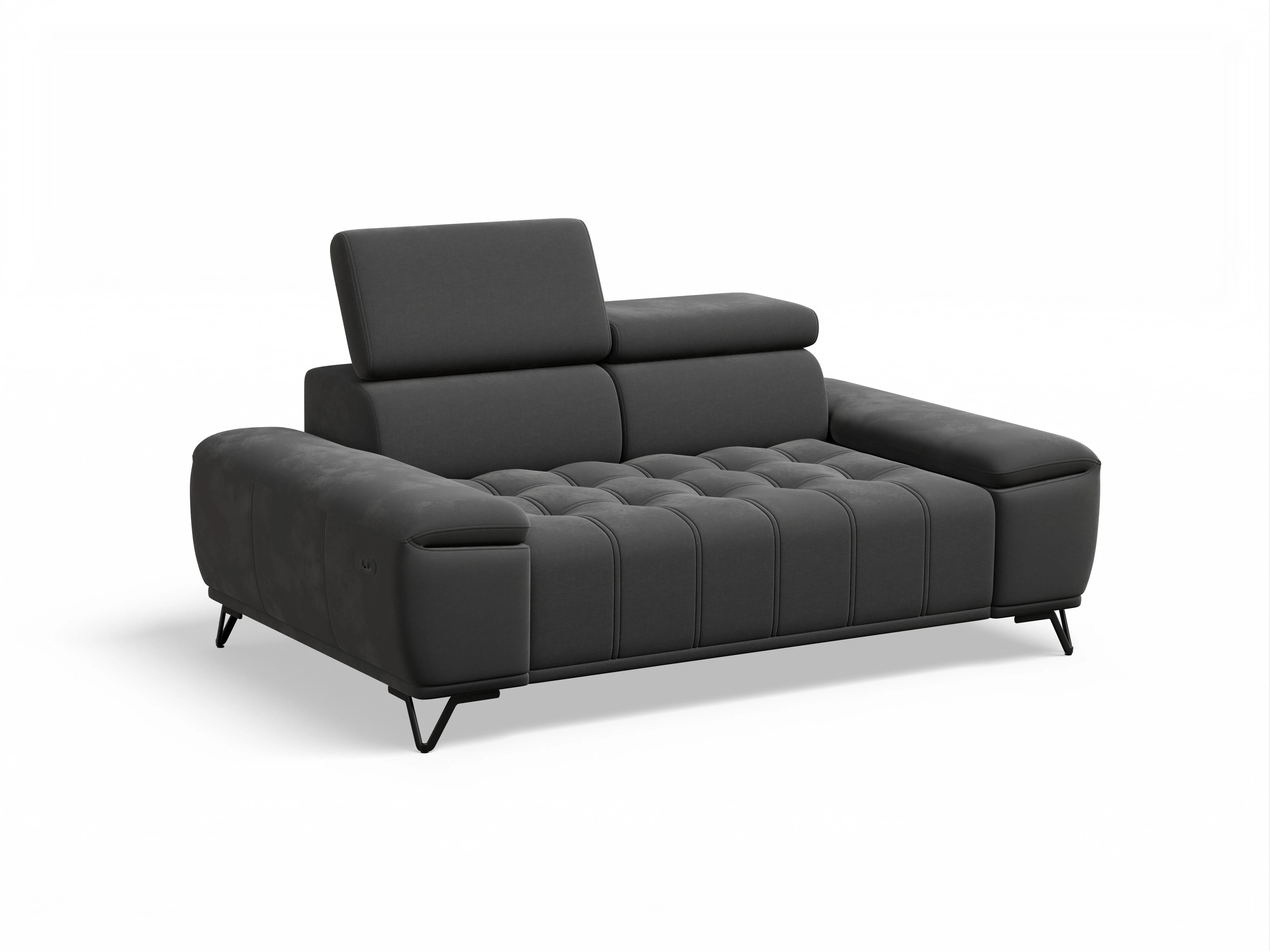 Ansicht des Produktes Sevilla 2-Sitzer Sofa in Stoff Schwarz
