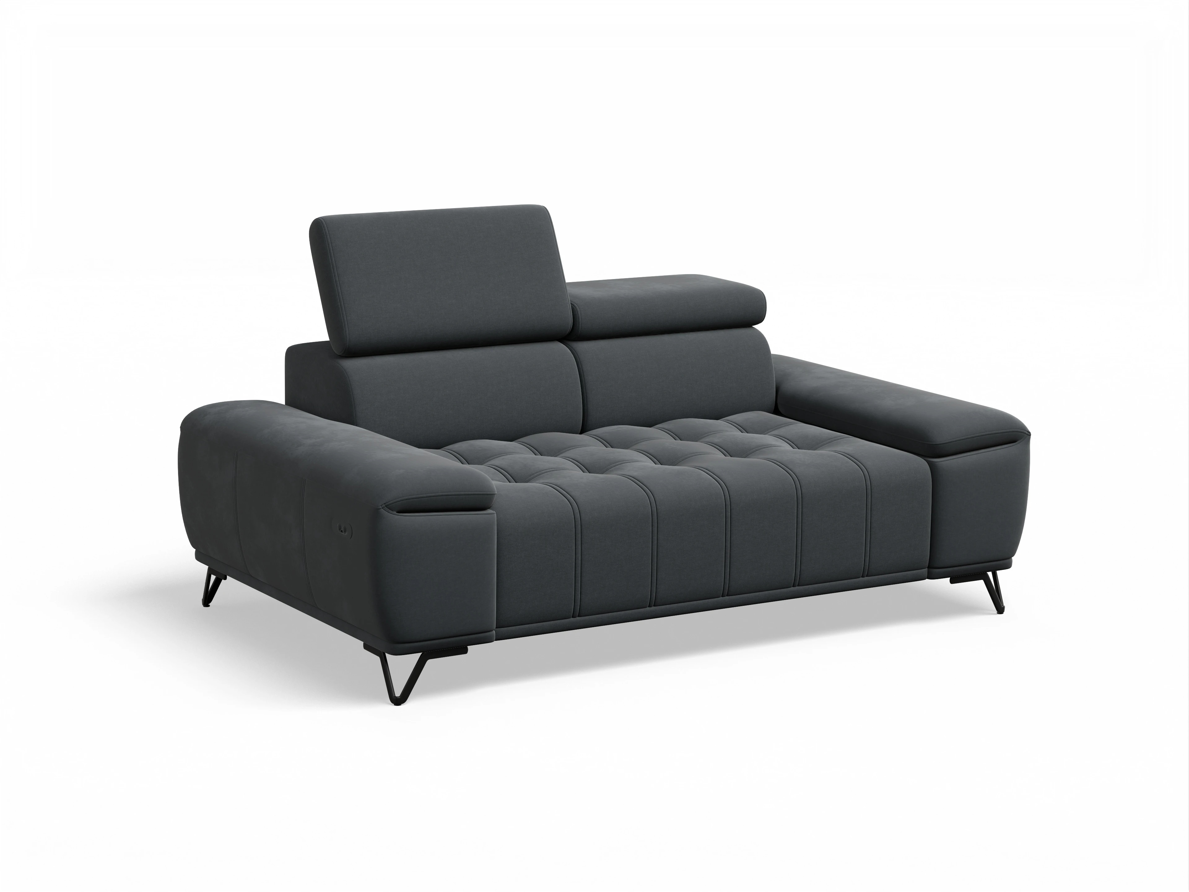 Ansicht des Produktes Sevilla 2-Sitzer Sofa in Stoff Grau