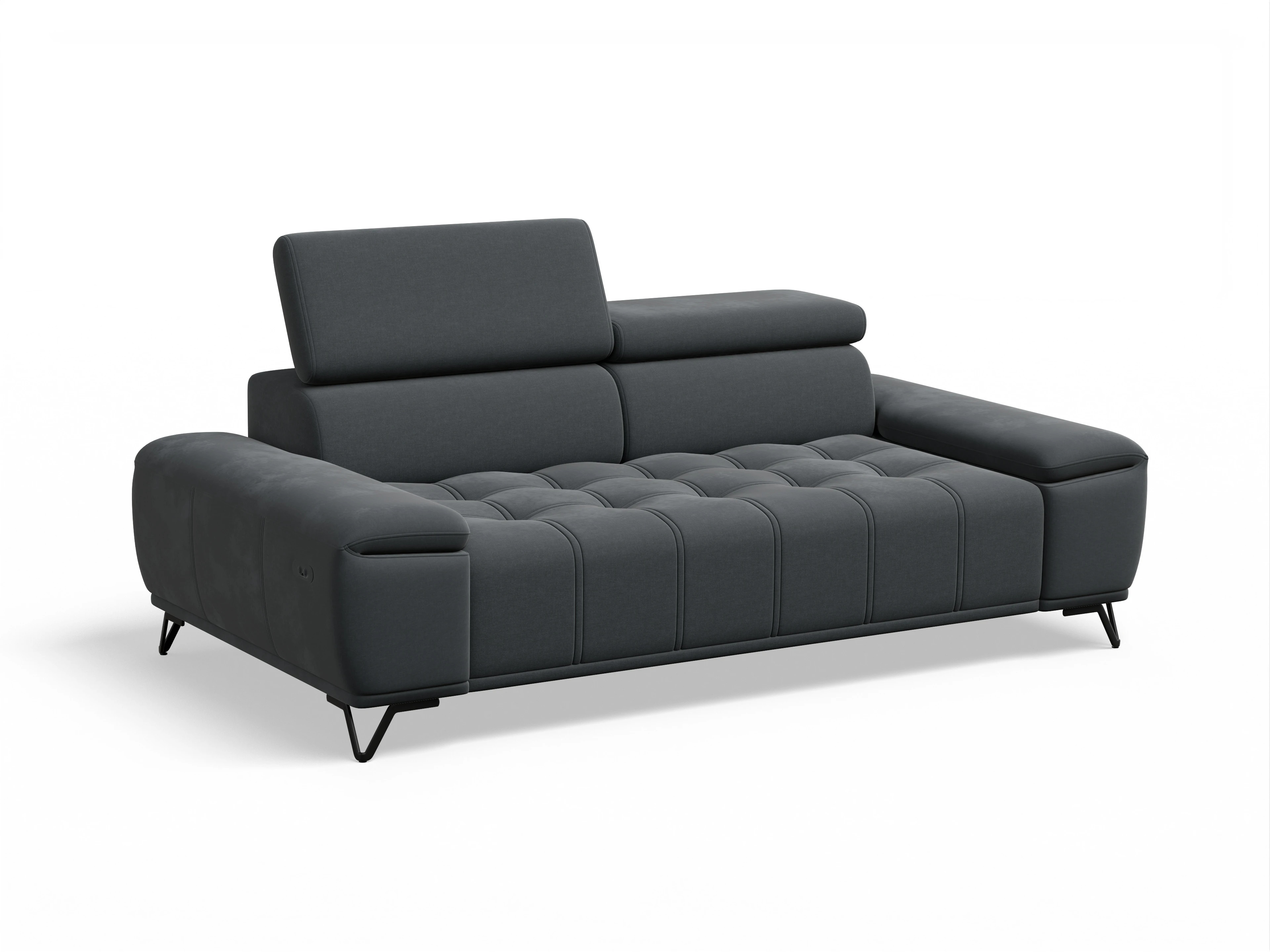Ansicht des Produktes Sevilla 3-Sitzer Sofa in Stoff Grau