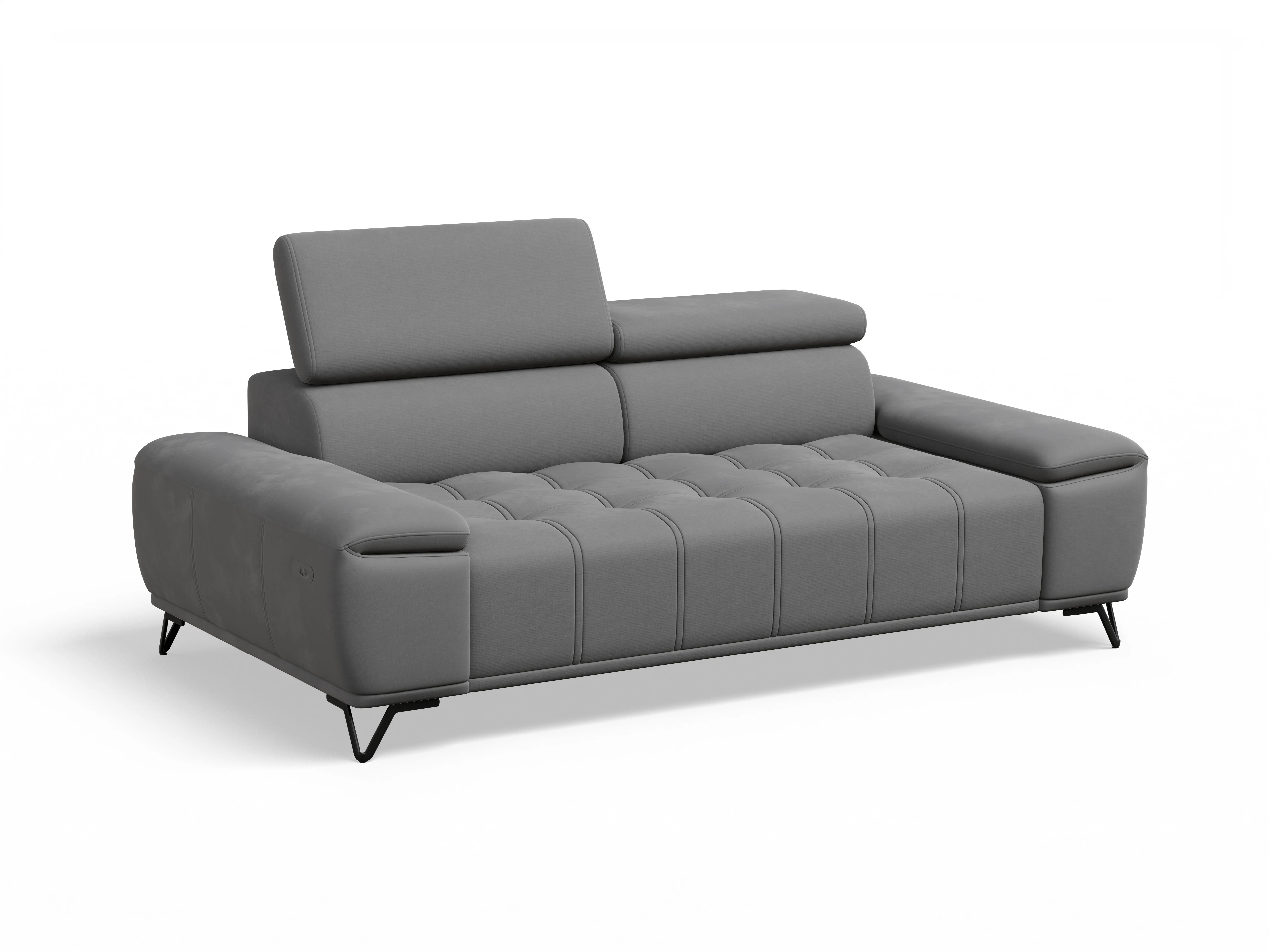 Ansicht des Produktes Sevilla 3-Sitzer Sofa in Stoff Grau