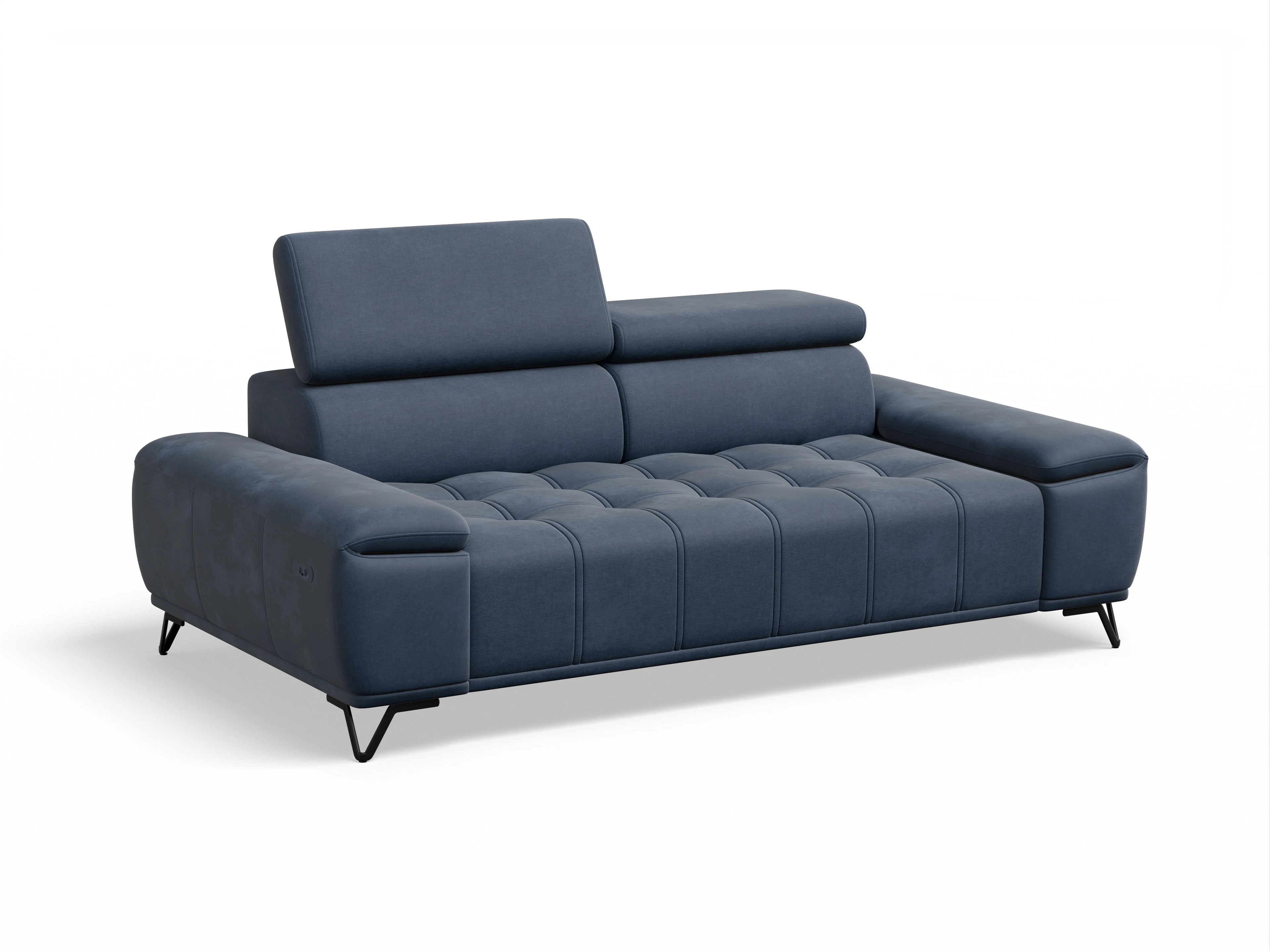 Ansicht des Produktes Sevilla 3-Sitzer Sofa in Stoff Blau