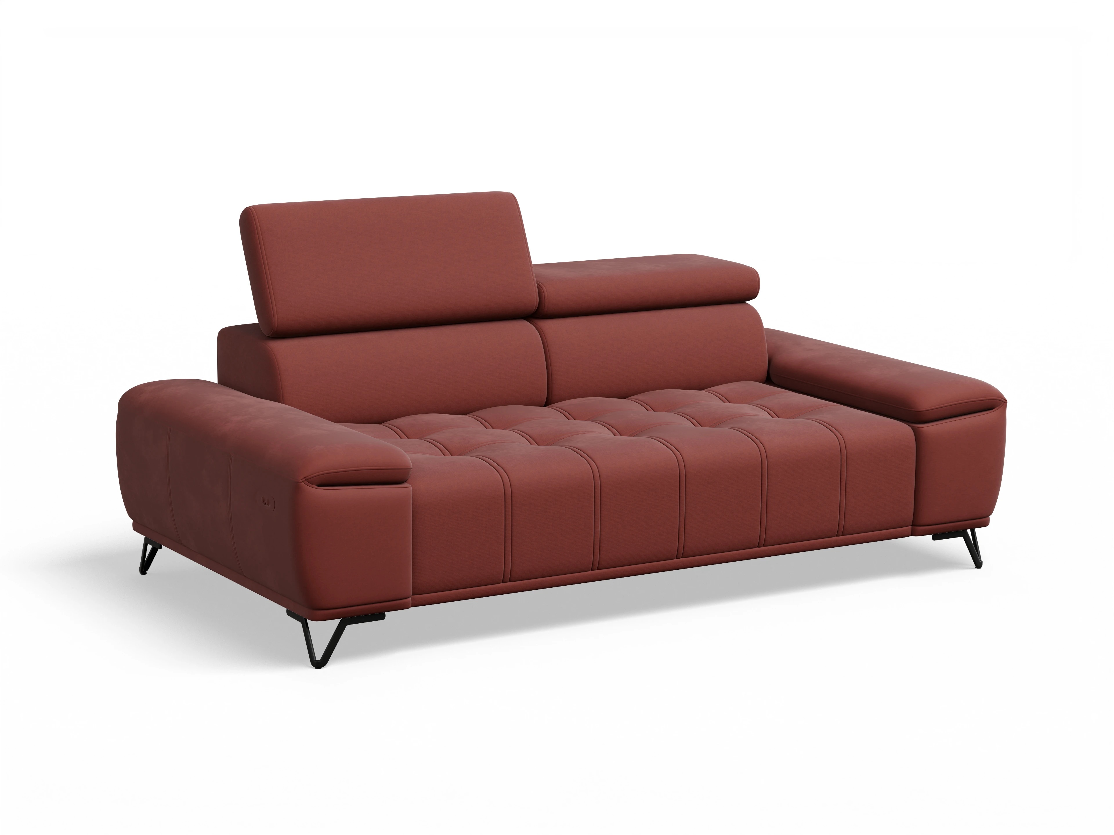 Ansicht des Produktes Sevilla 3-Sitzer Sofa in Stoff Rot