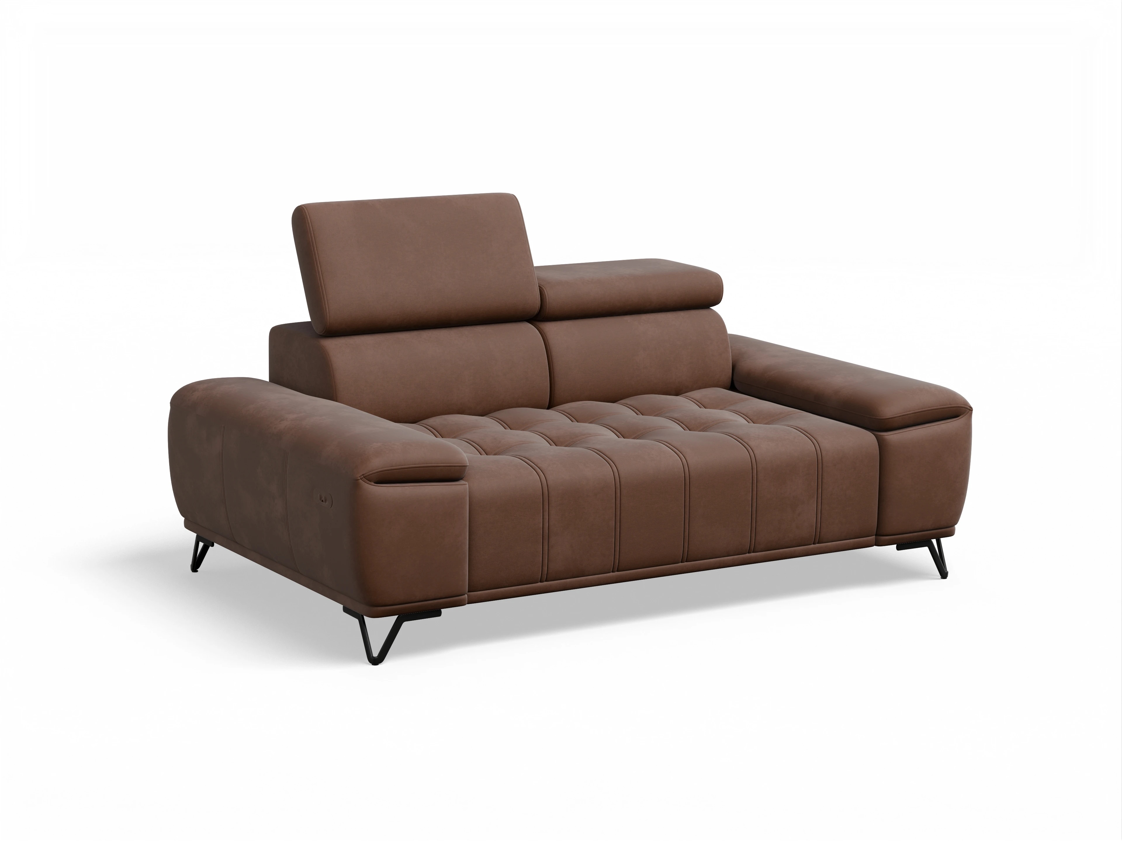Ansicht des Produktes Sevilla 2-Sitzer Sofa in Stoff Braun
