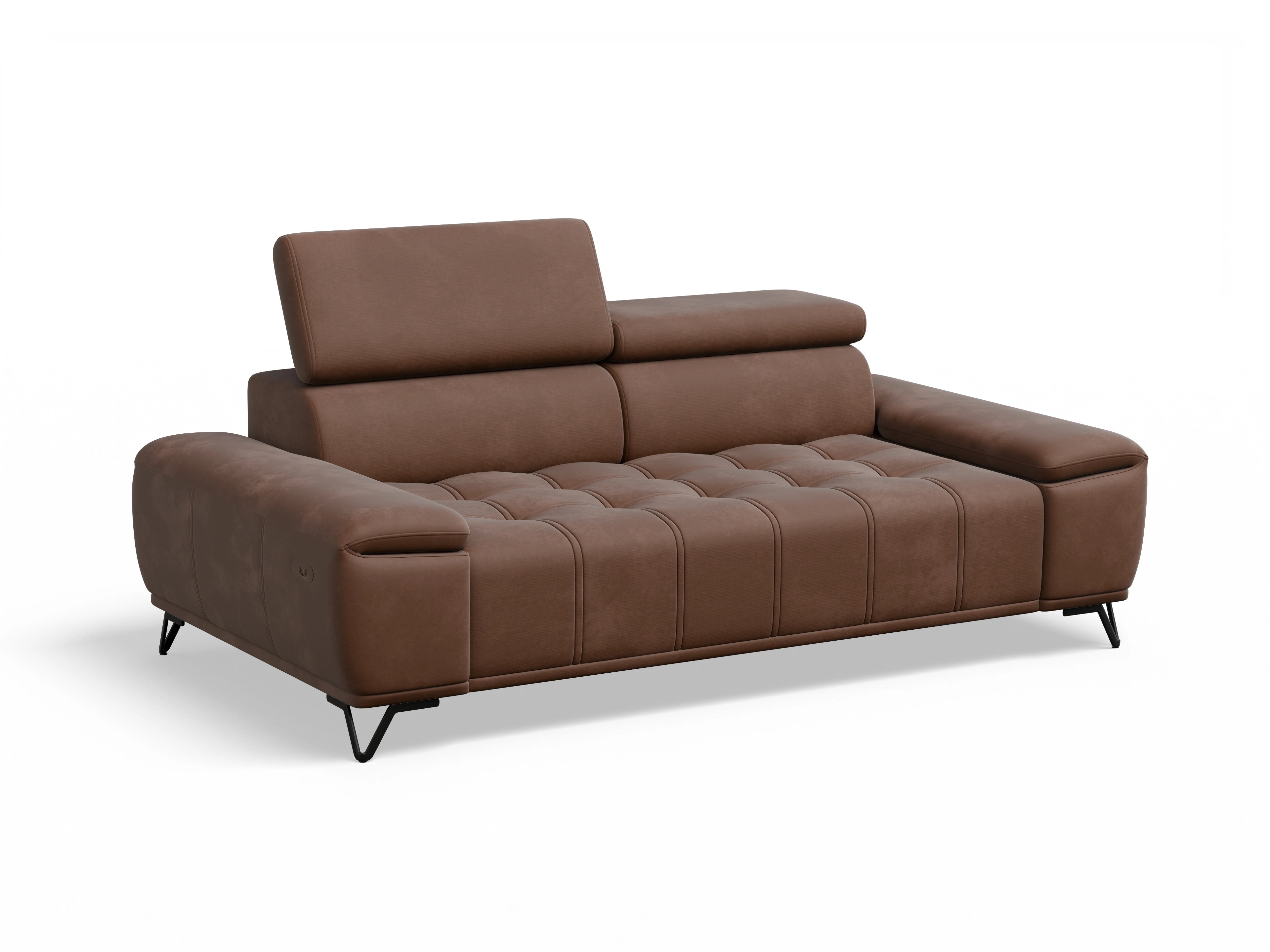 Ansicht des Produktes Sevilla 3-Sitzer Sofa in Stoff Braun