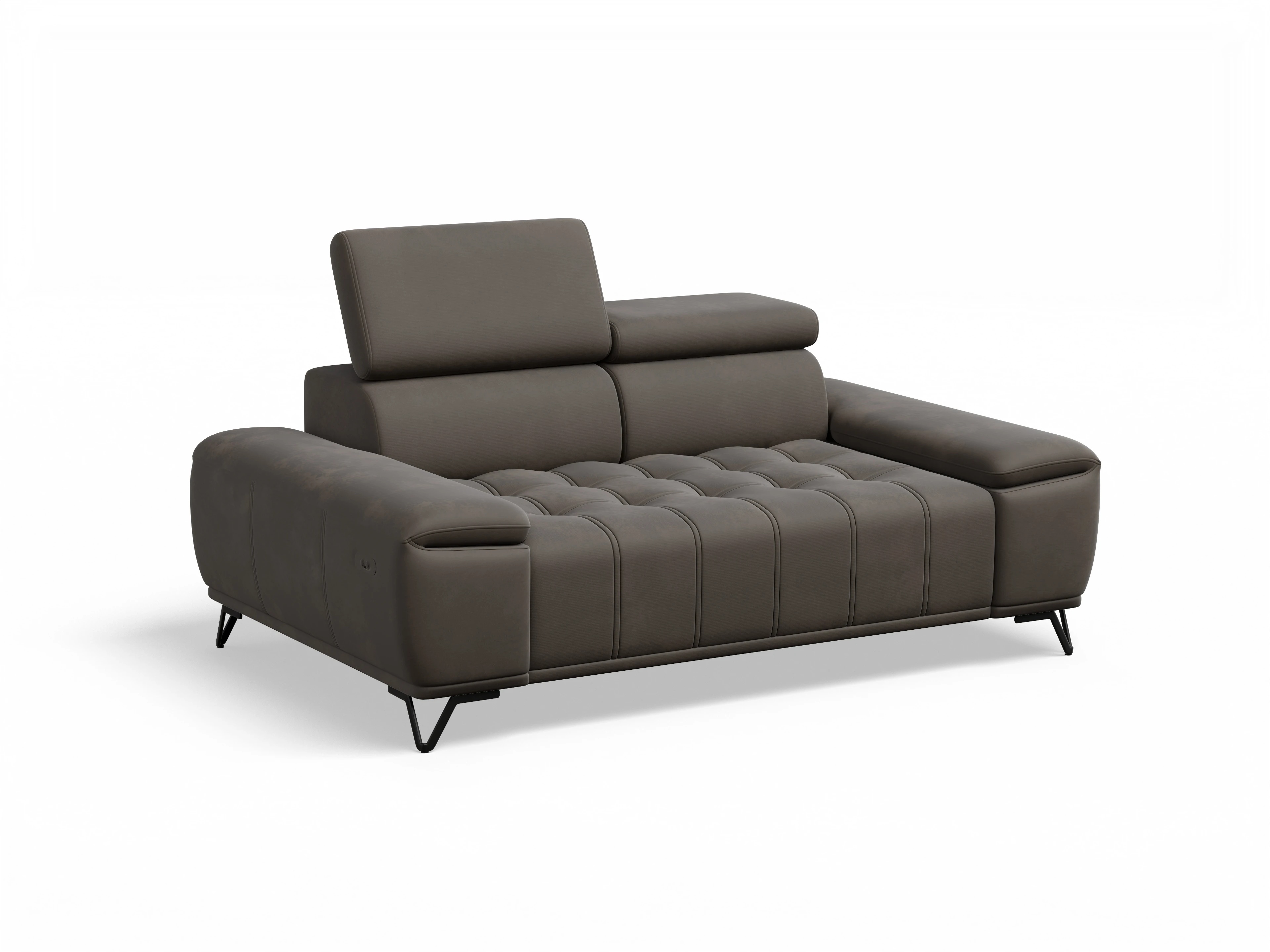 Ansicht des Produktes Sevilla 2-Sitzer Sofa in Stoff Braun