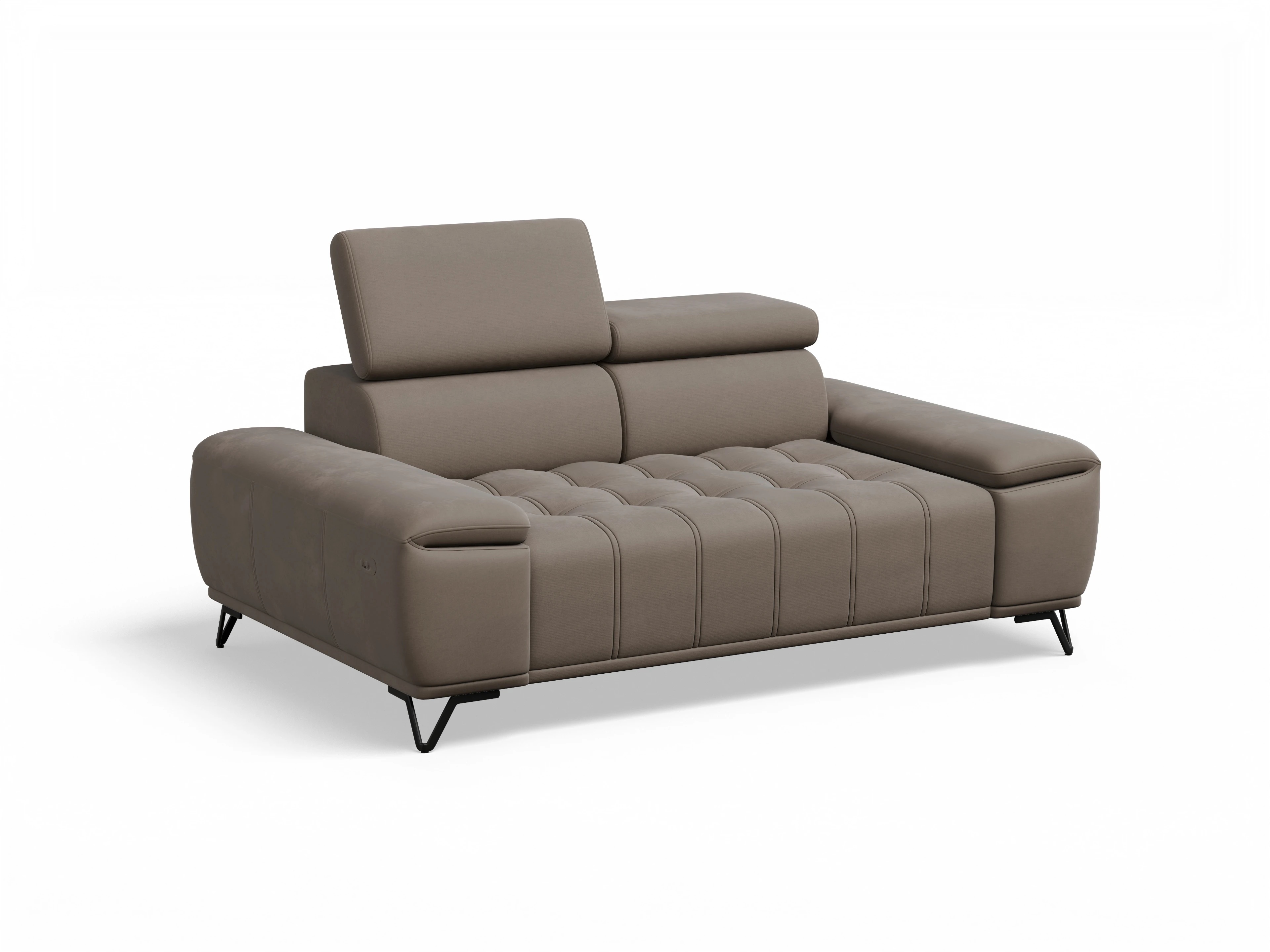 Ansicht des Produktes Sevilla 2-Sitzer Sofa in Stoff Braun