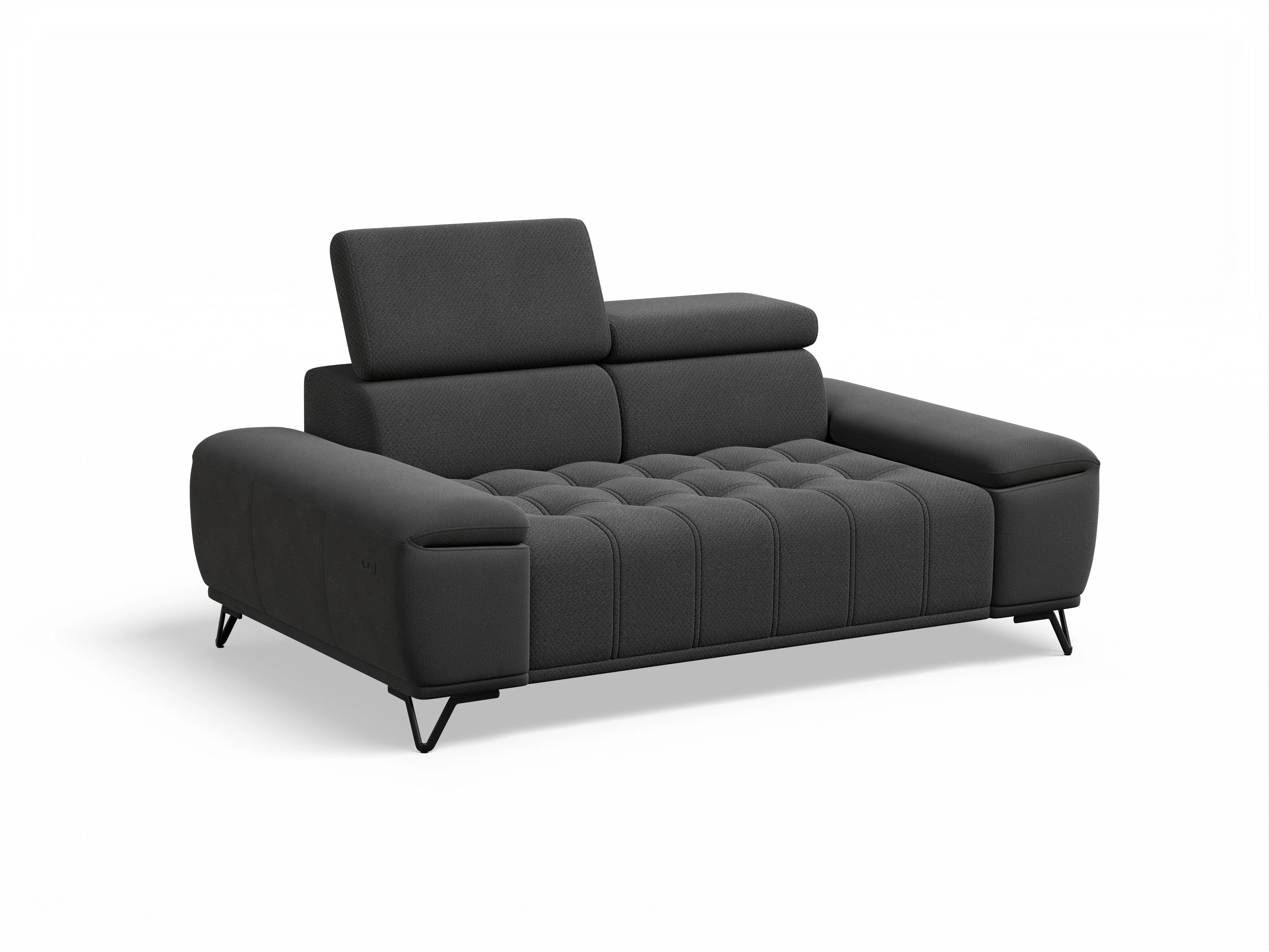 Ansicht des Produktes Sevilla 2-Sitzer Sofa in Stoff Schwarz