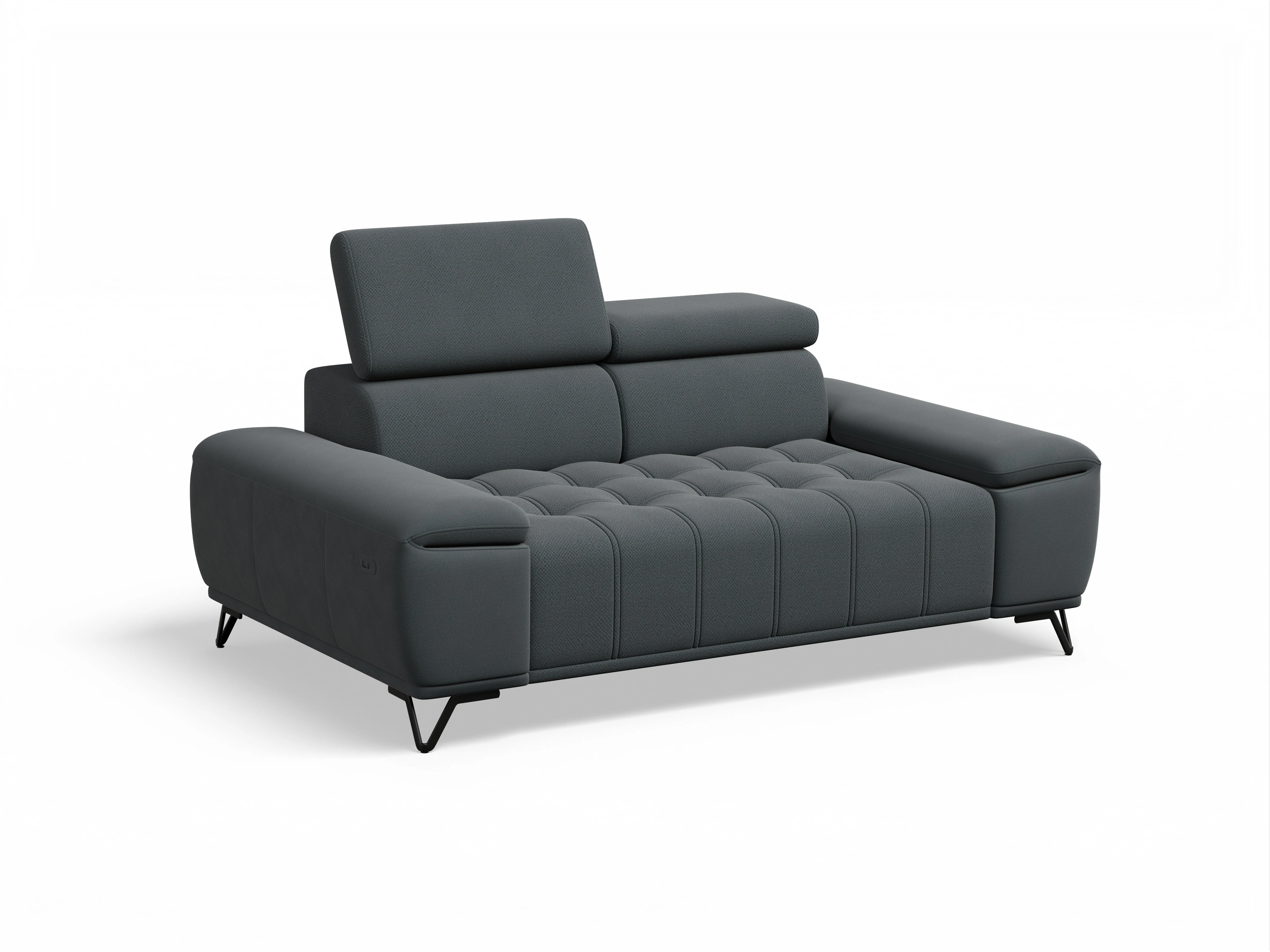 Ansicht des Produktes Sevilla 2-Sitzer Sofa in Stoff Grau