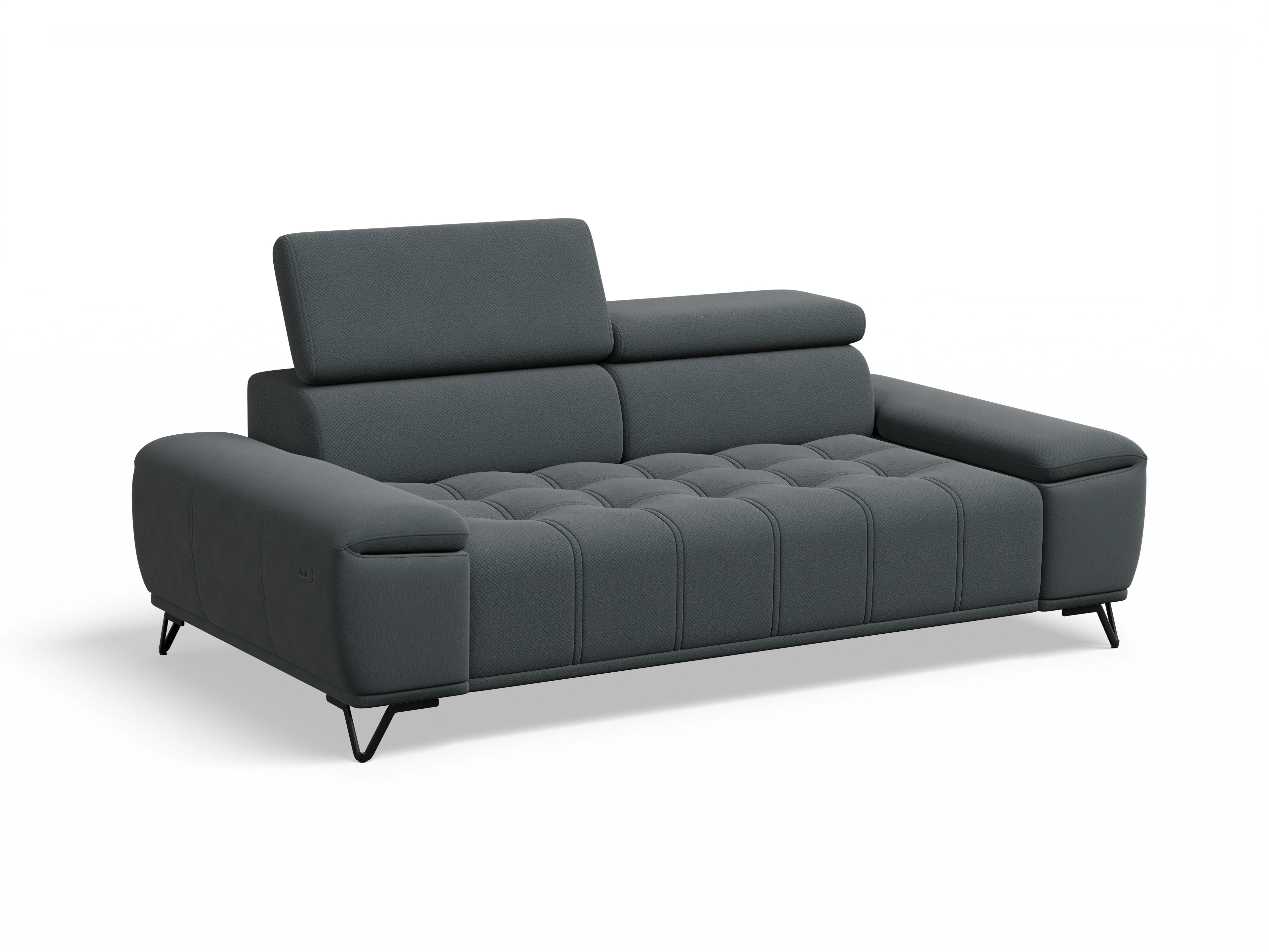 Ansicht des Produktes Sevilla 3-Sitzer Sofa in Stoff Grau