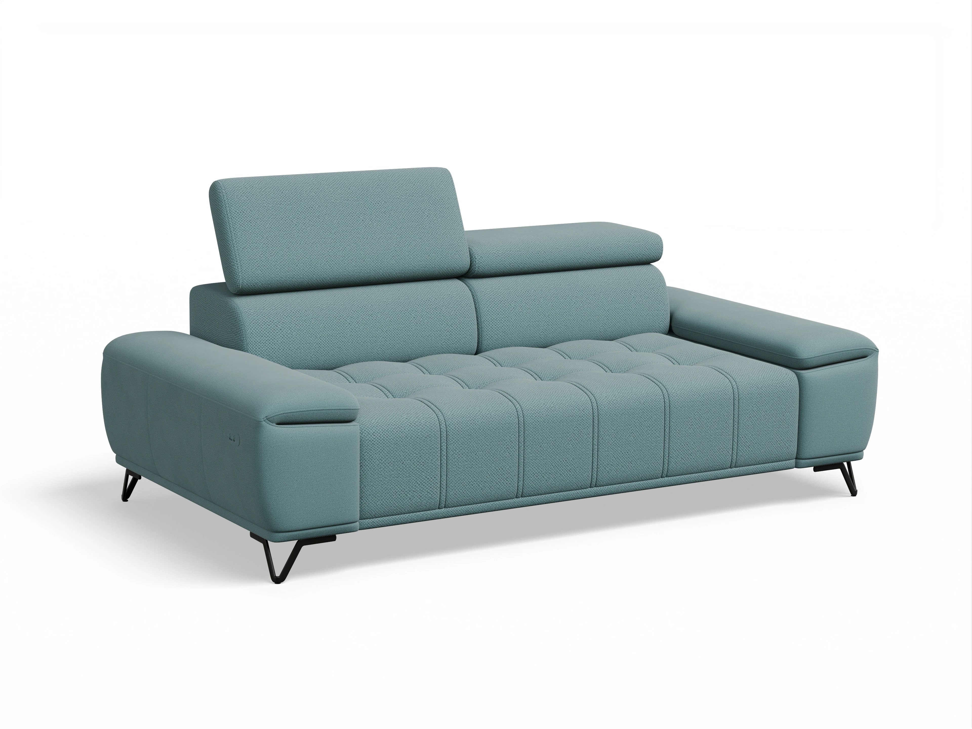 Ansicht des Produktes Sevilla 3-Sitzer Sofa in Stoff Blau