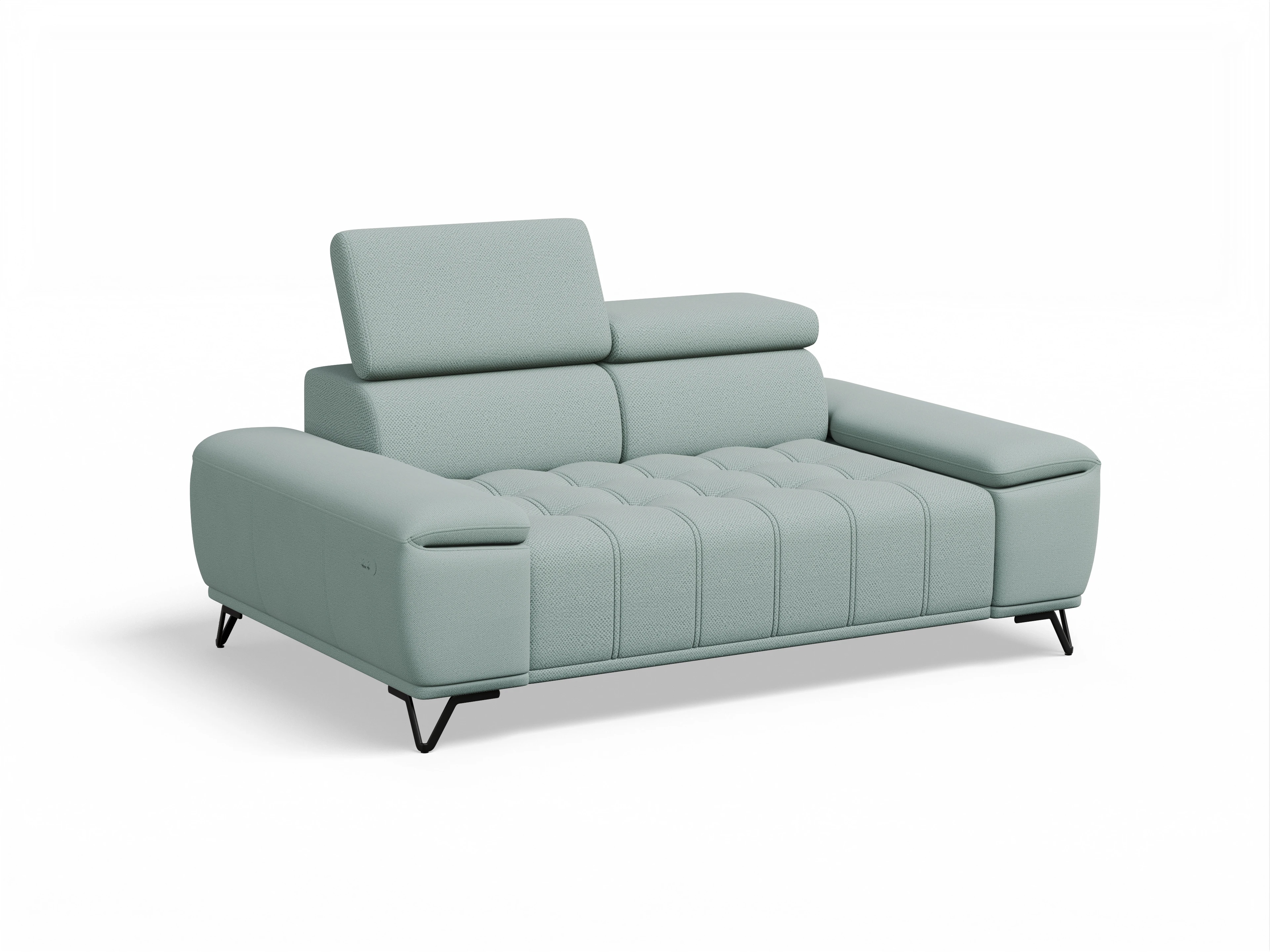 Ansicht des Produktes Sevilla 2-Sitzer Sofa in Stoff Blau