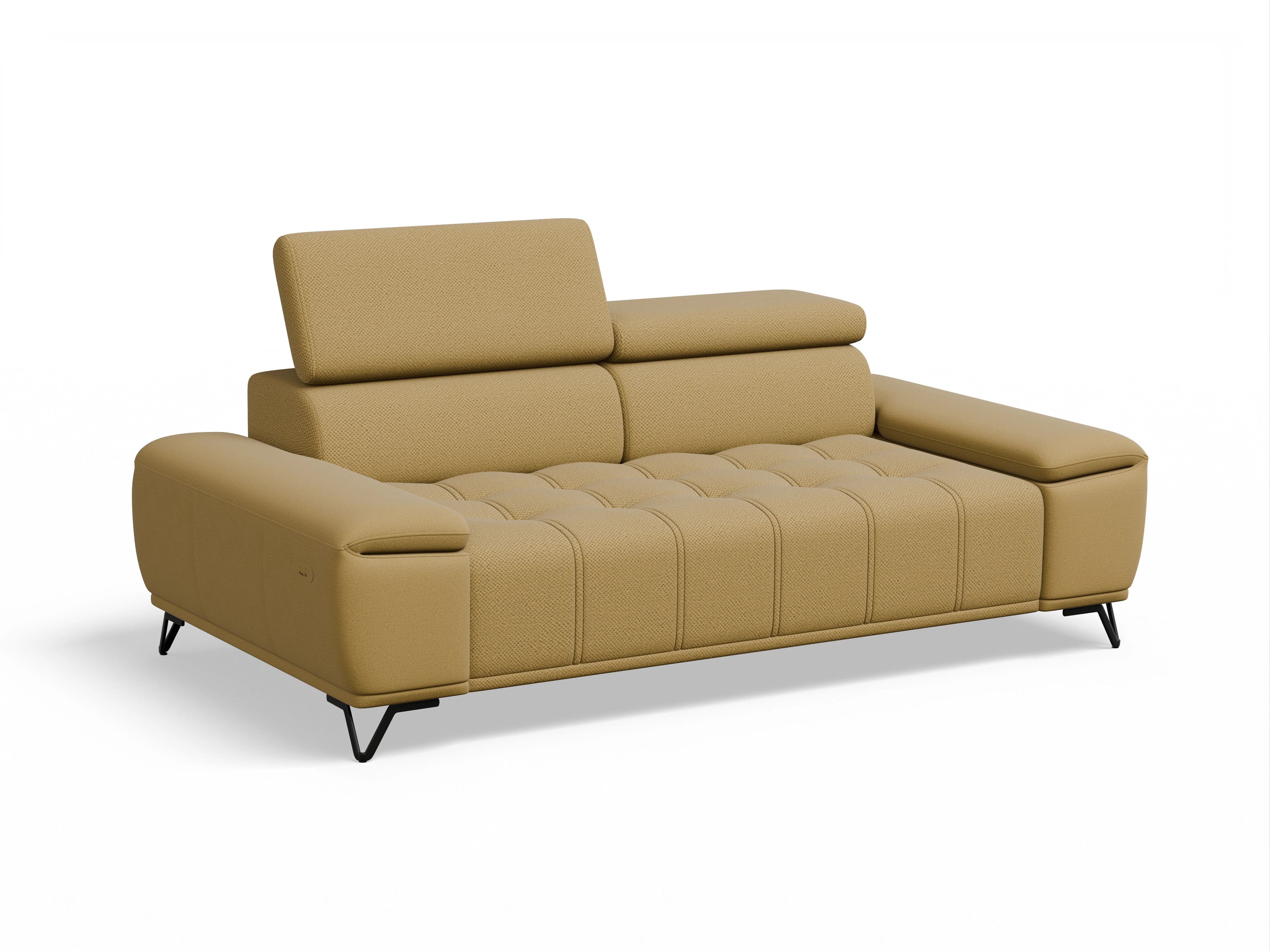 Ansicht des Produktes Sevilla 3-Sitzer Sofa in Stoff Gelb