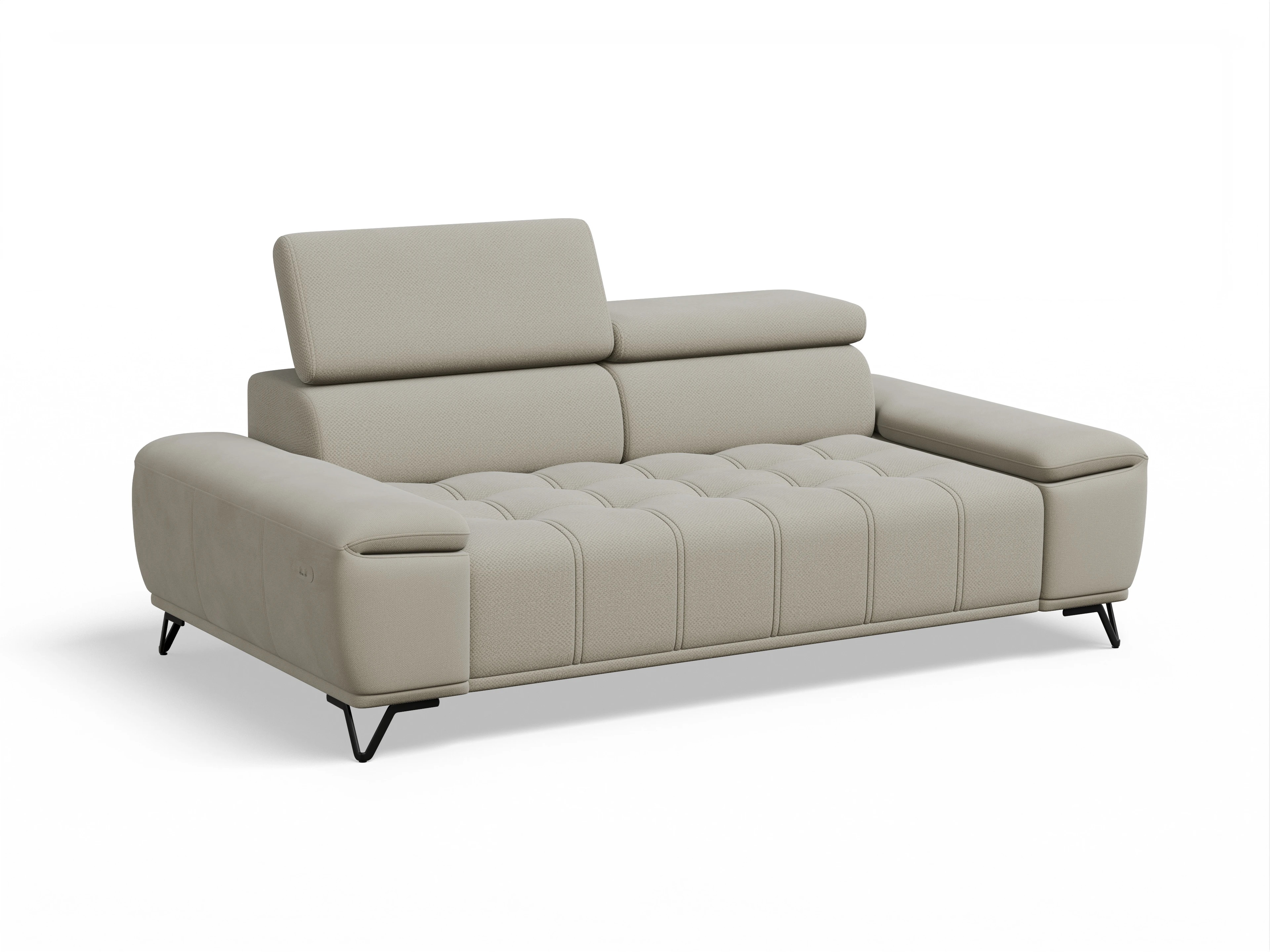 Ansicht des Produktes Sevilla 3-Sitzer Sofa in Stoff Braun