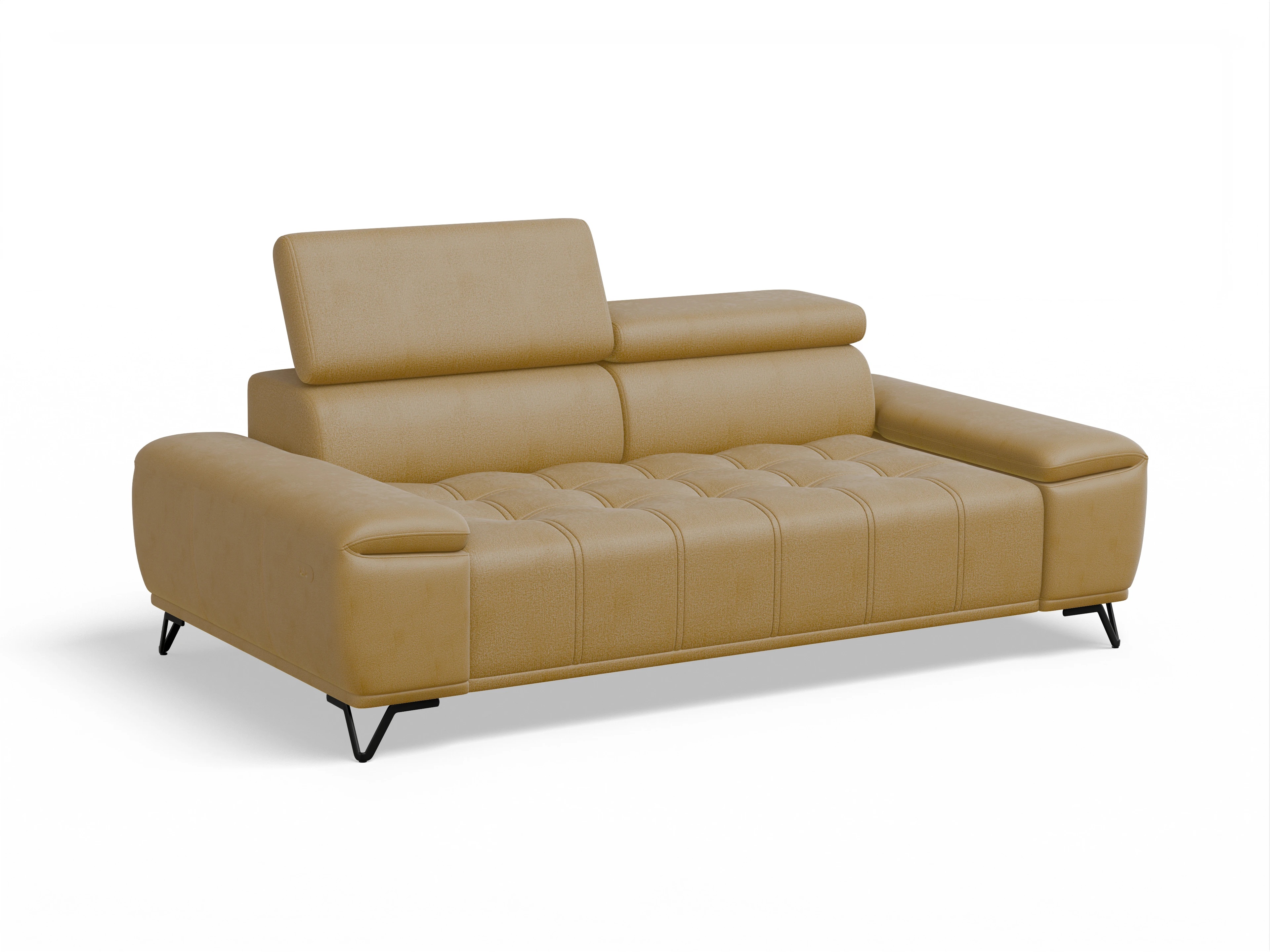 Ansicht des Produktes Sevilla 3-Sitzer Sofa in Stoff Gelb
