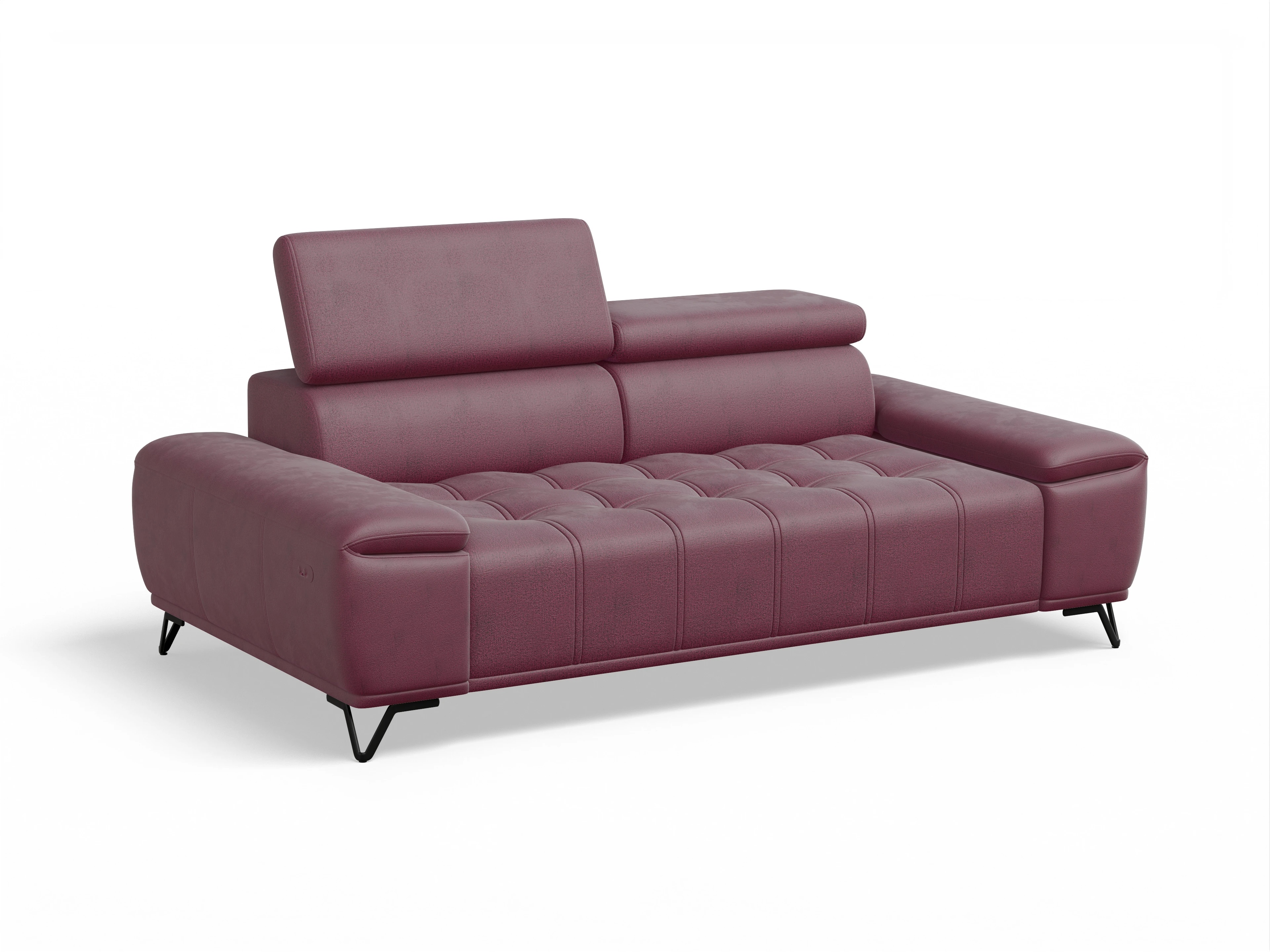Ansicht des Produktes Sevilla 3-Sitzer Sofa in Stoff Rot
