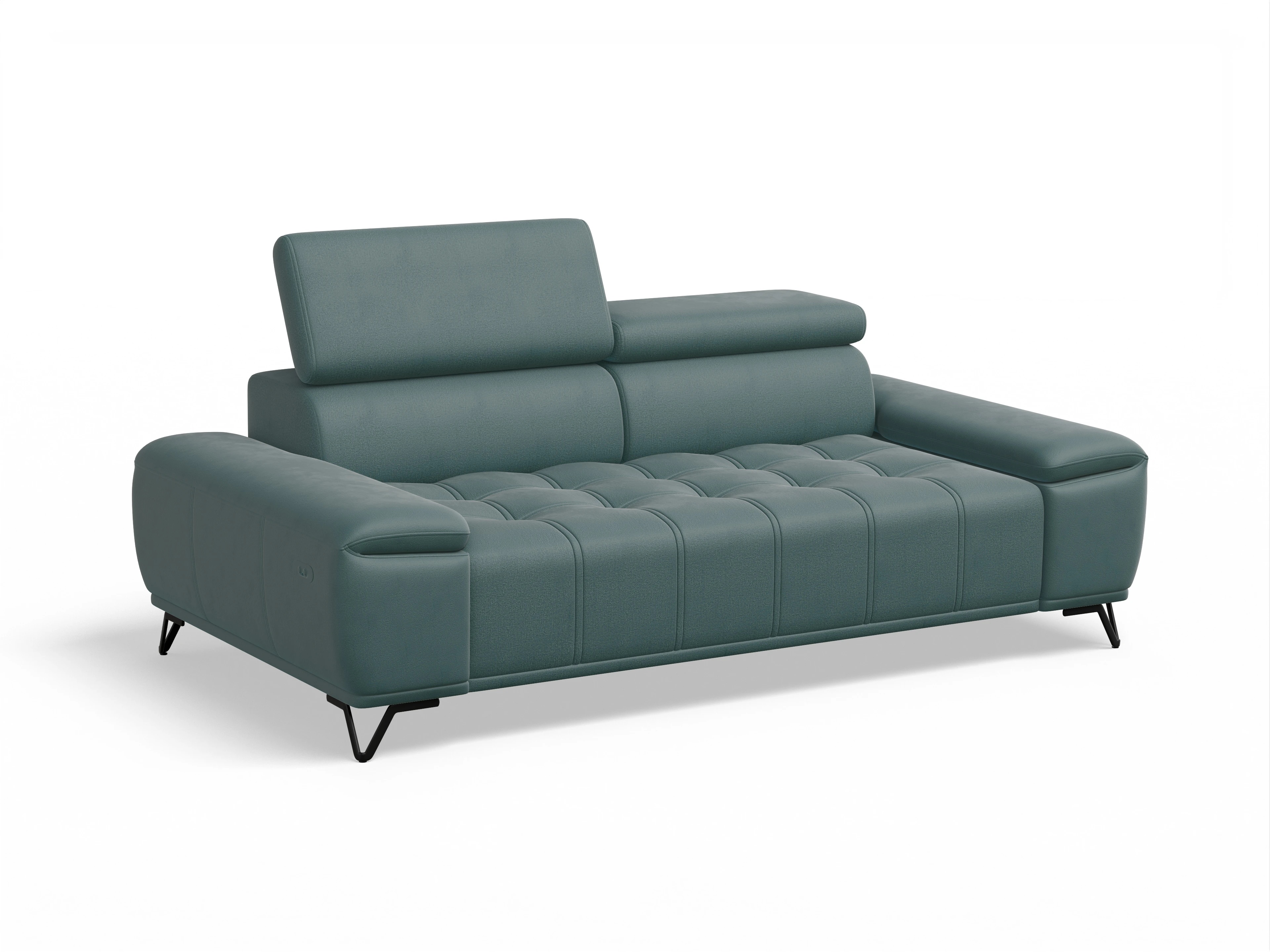 Ansicht des Produktes Sevilla 3-Sitzer Sofa in Stoff Blau