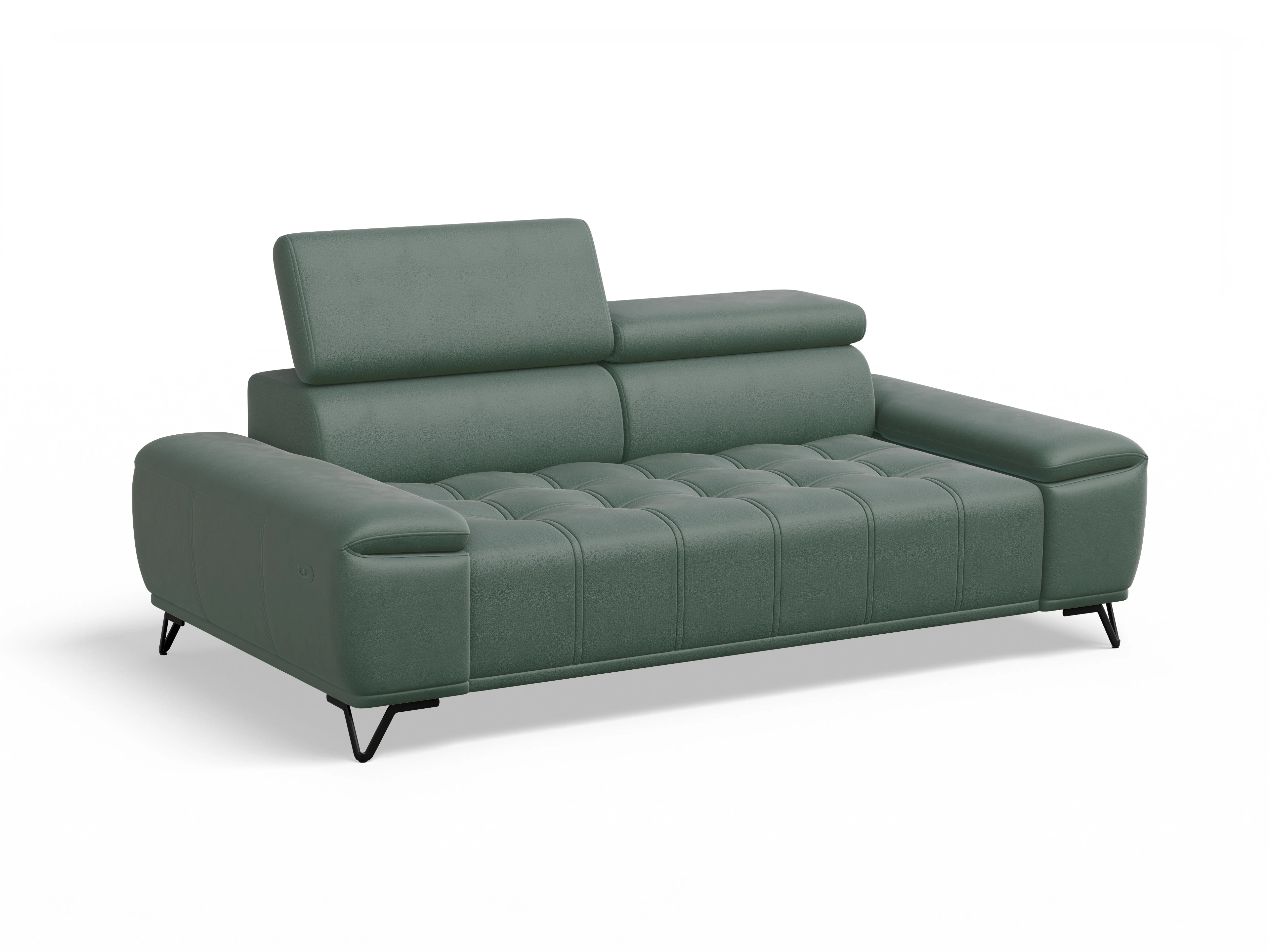 Ansicht des Produktes Sevilla 3-Sitzer Sofa in Stoff Grün