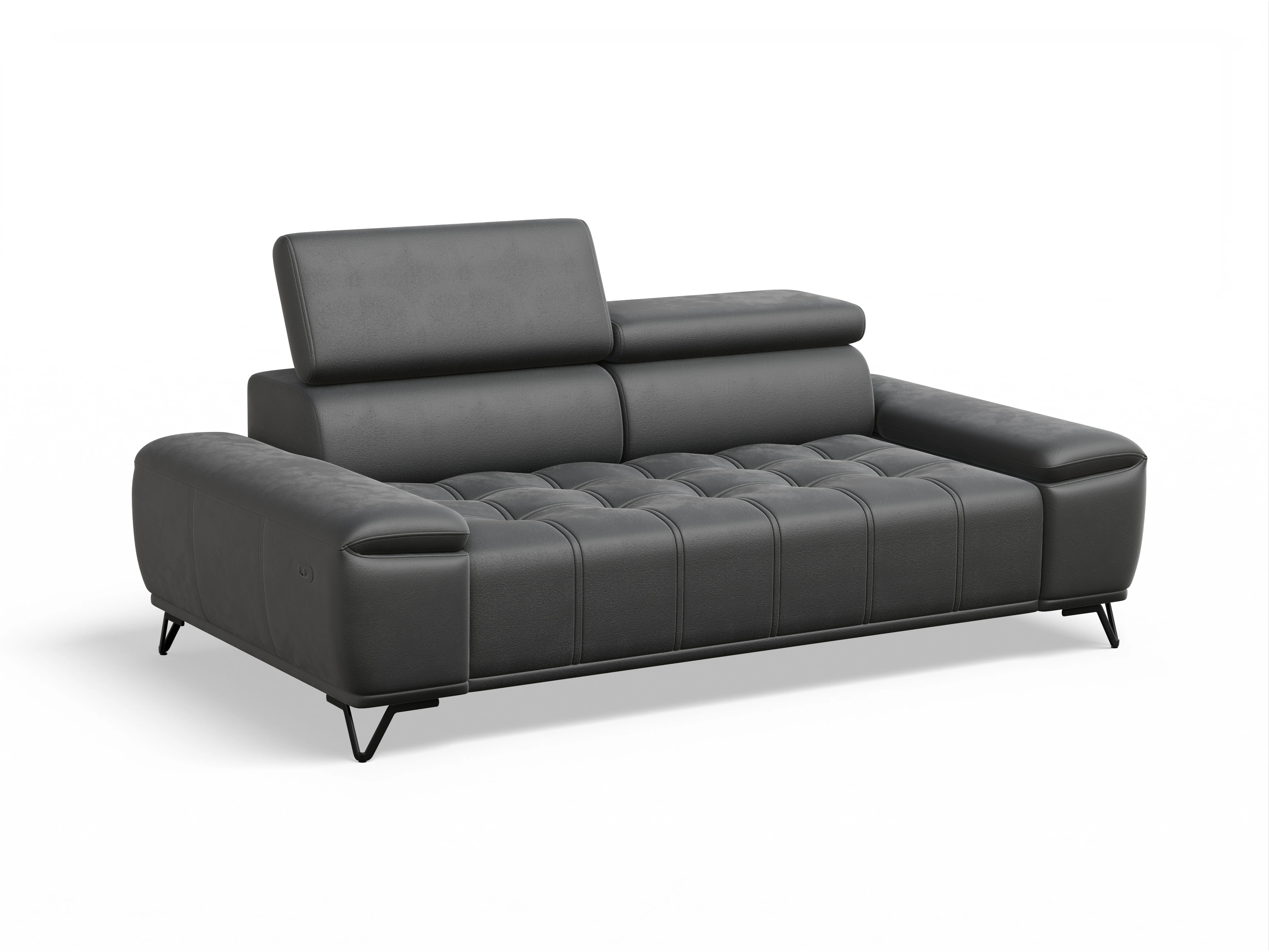 Ansicht des Produktes Sevilla 3-Sitzer Sofa in Stoff Grau