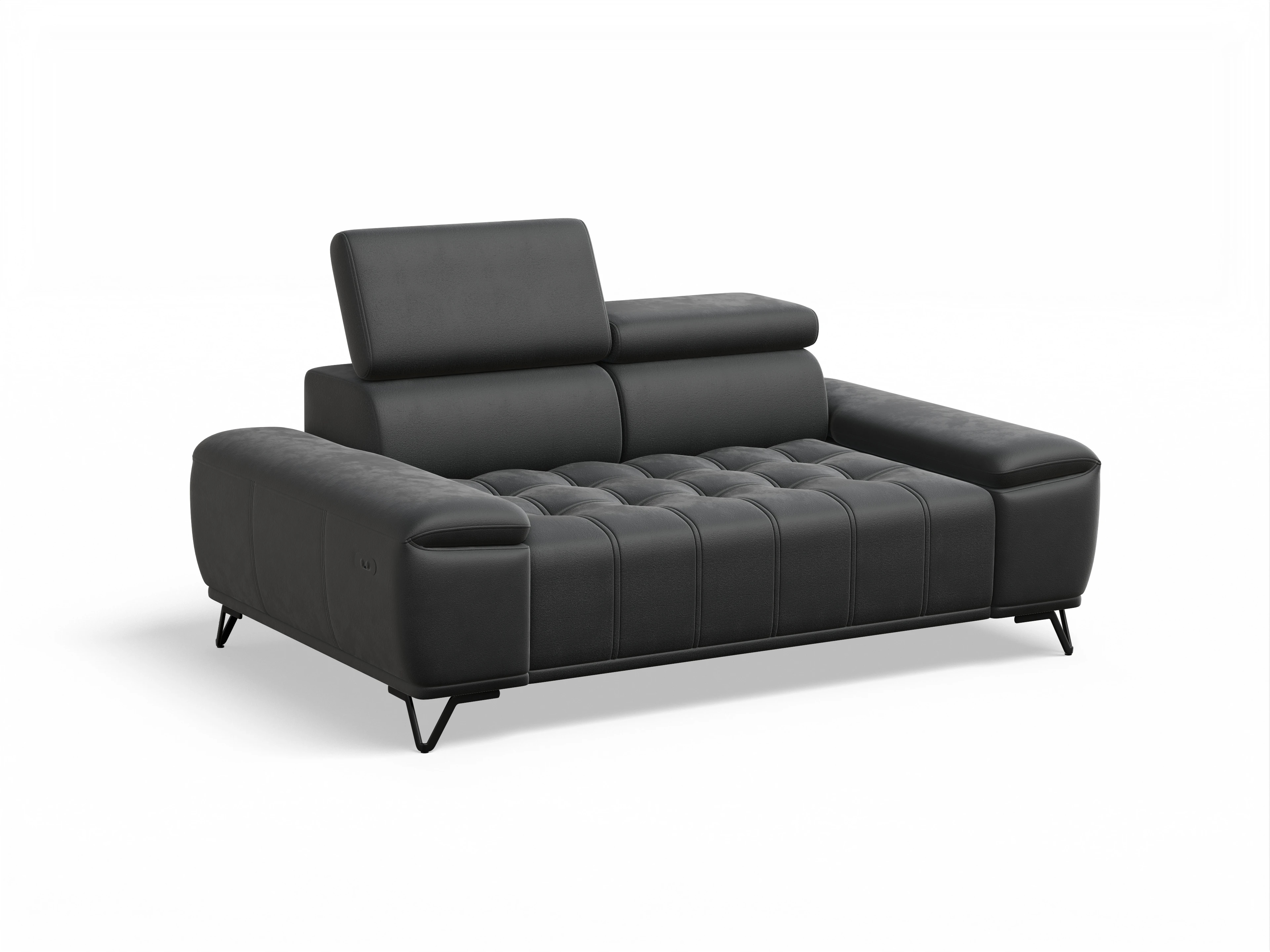 Ansicht des Produktes Sevilla 2-Sitzer Sofa in Stoff Schwarz
