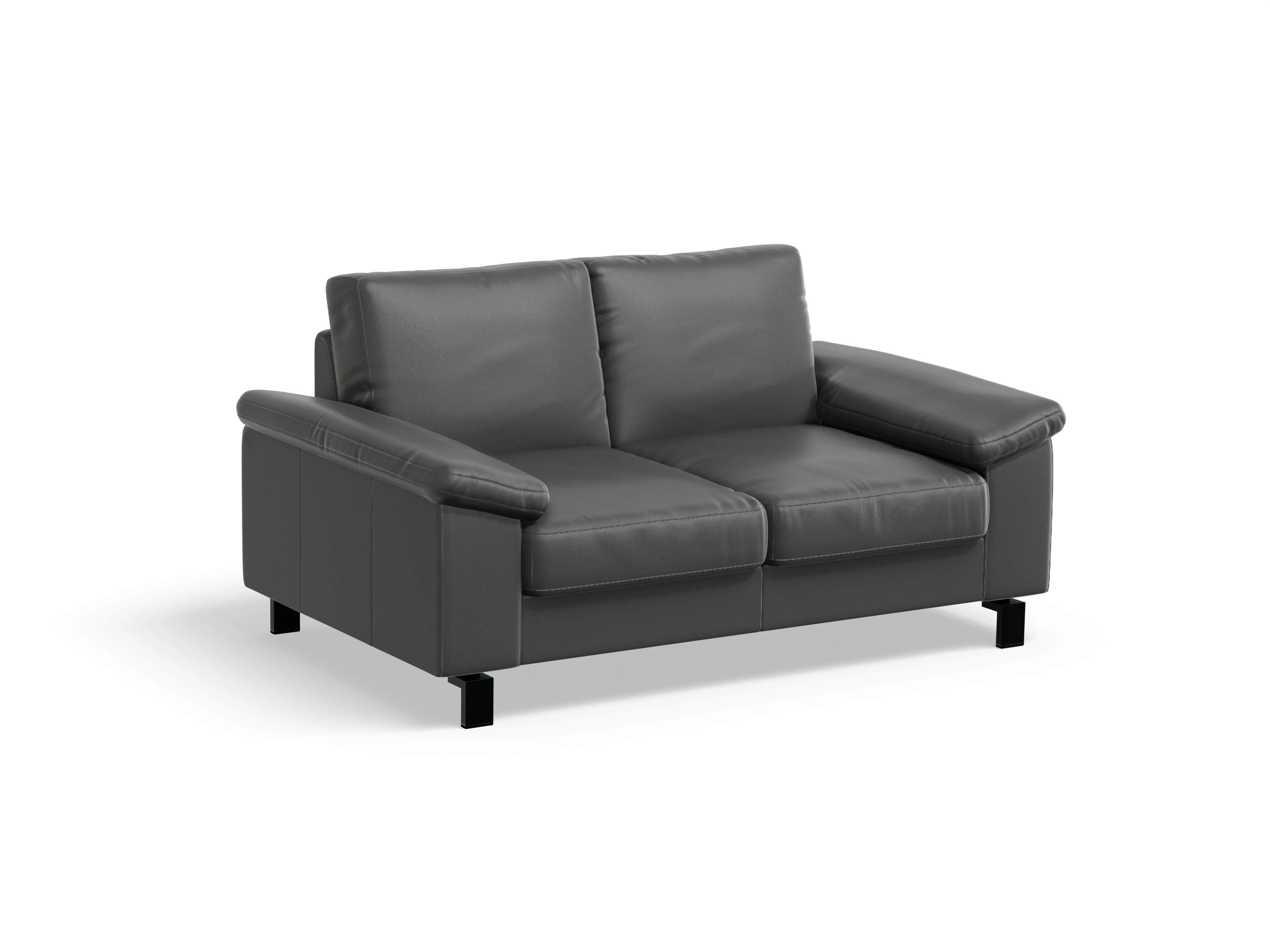 Casco 2-Sitzer Sofa Ansicht des Produktes Casco 2.0 2-Sitzer Sofa in Leder Grau