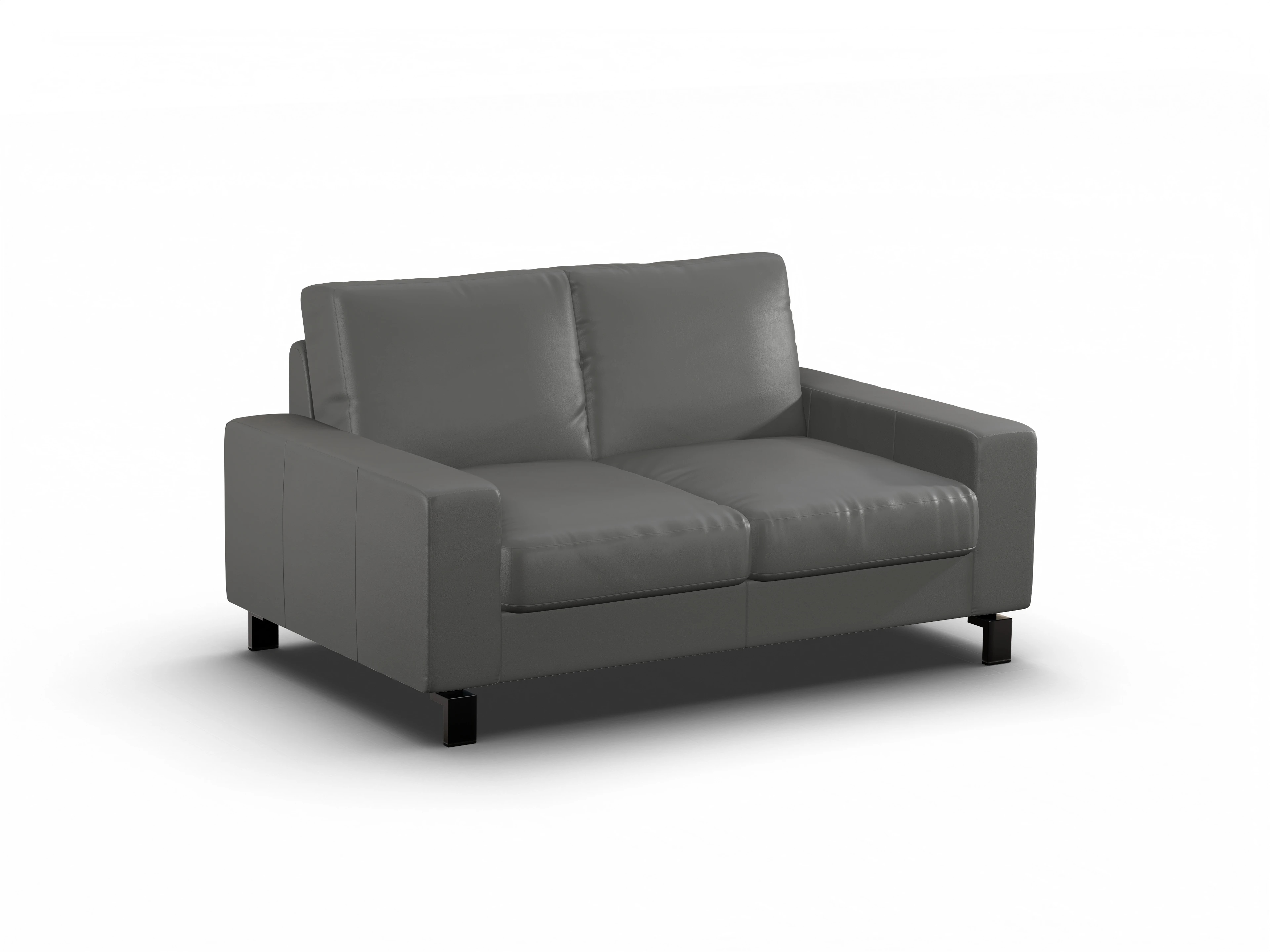 Ansicht des Produktes Casco 2.0 2-Sitzer Sofa in Leder Grau