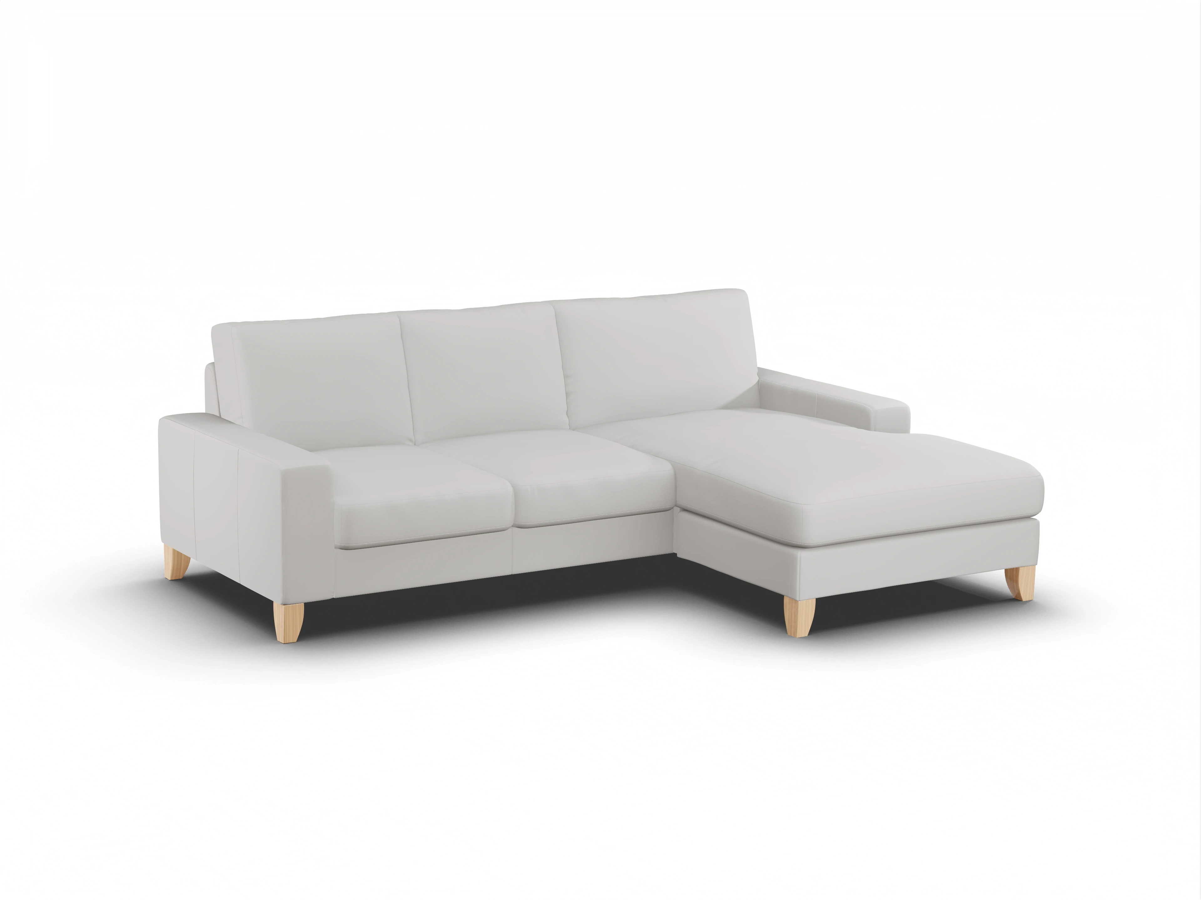 Ansicht des Produktes Casco 2.0 Ecksofa rechts Abschluss offen in Leder Grau