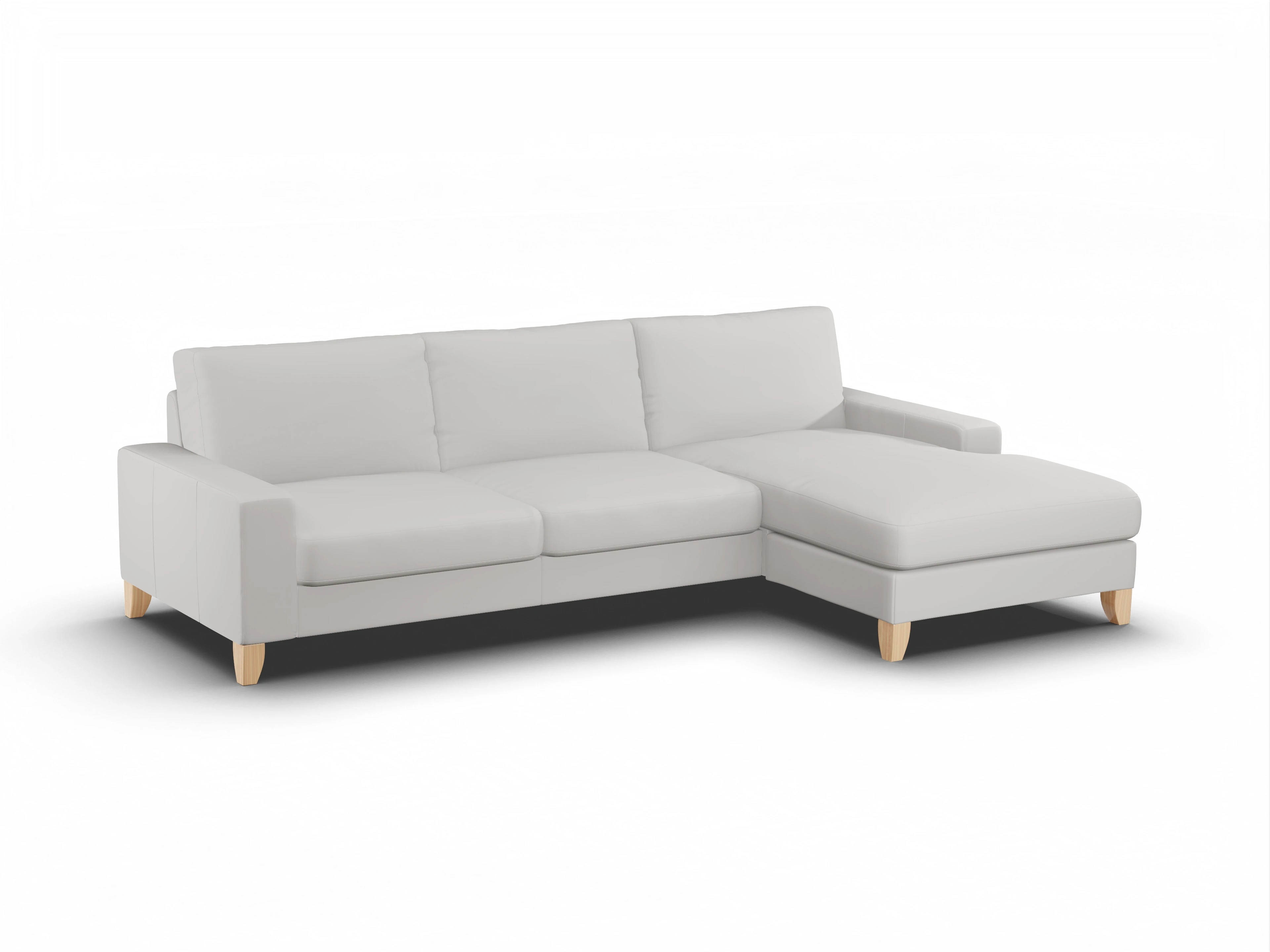 Ansicht des Produktes Casco 2.0 Ecksofa rechts Abschluss offen in Leder Grau