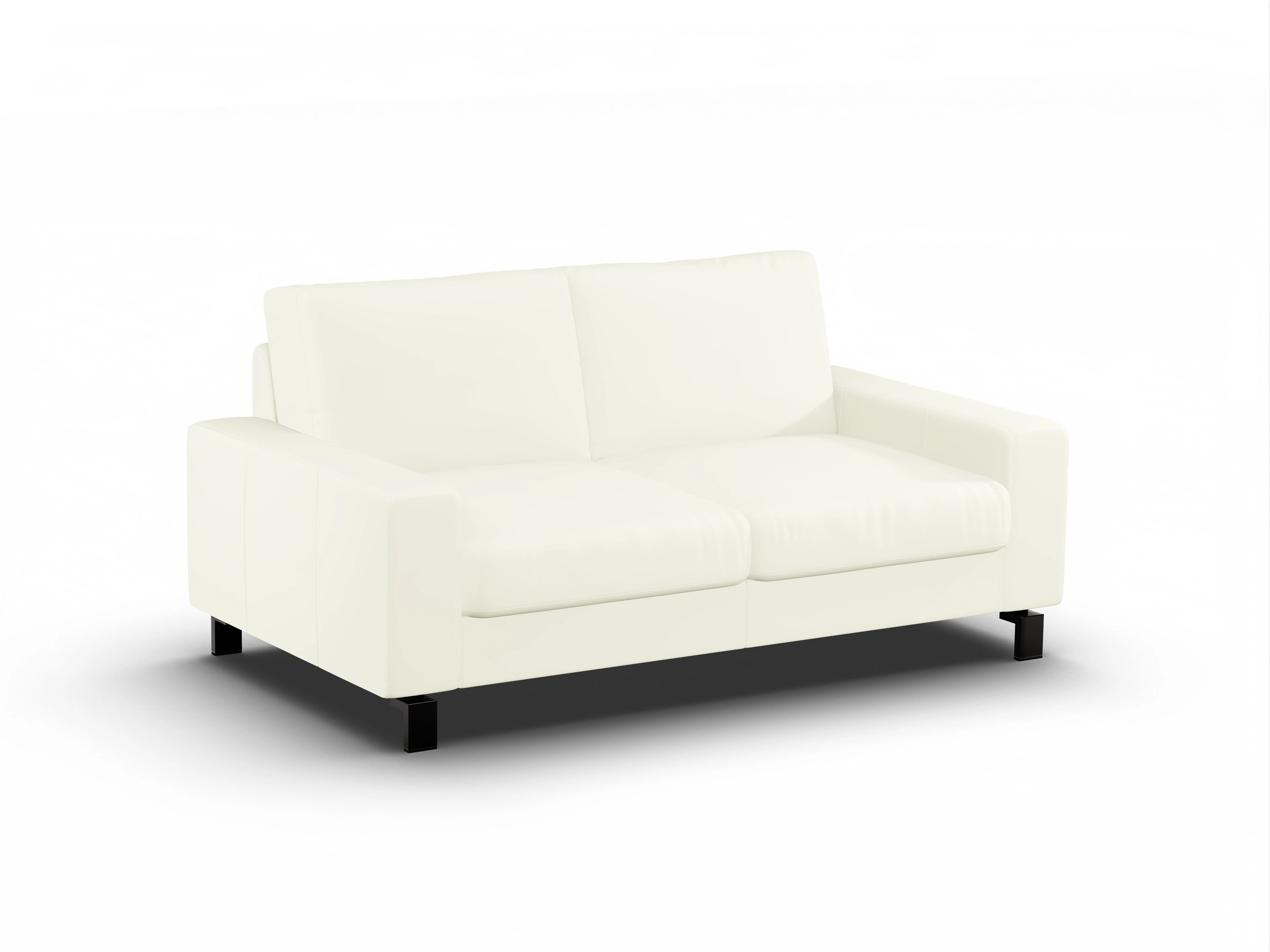 Ansicht des Produktes Casco 2.0 2,5-Sitzer Sofa in Leder Weiss