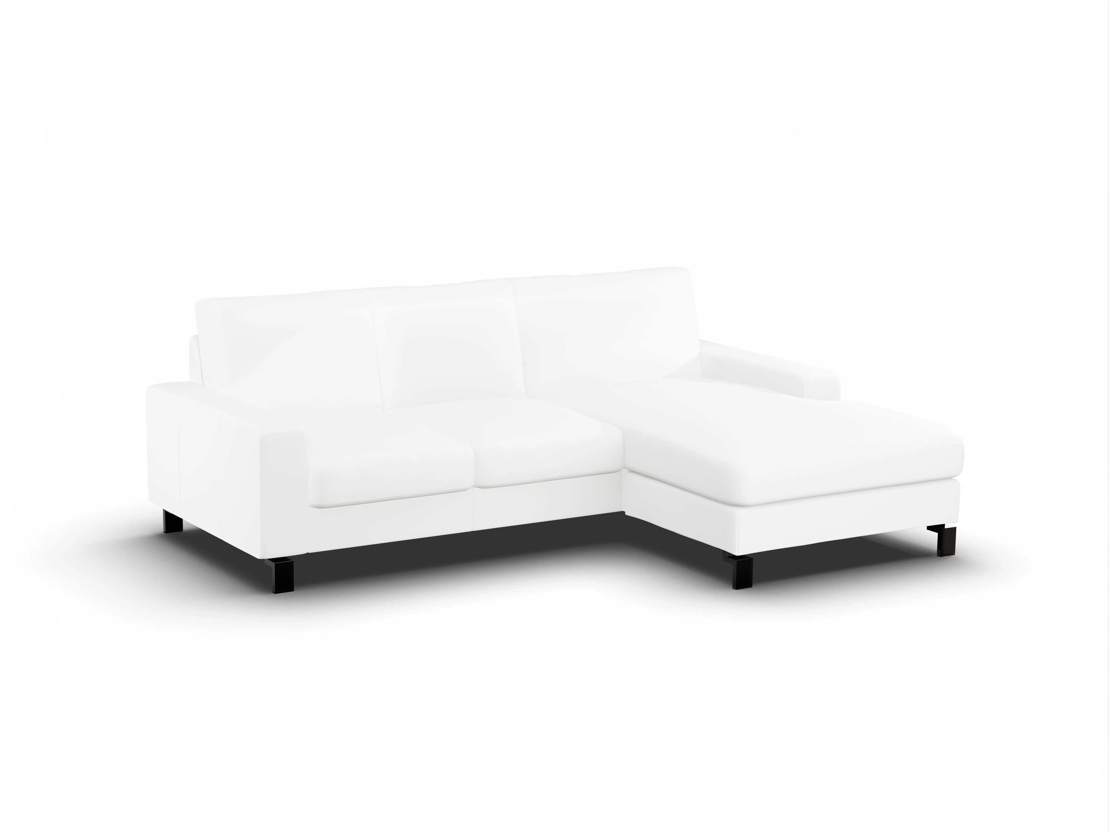 Ansicht des Produktes Casco 2.0 Ecksofa rechts Abschluss offen in Leder Beige