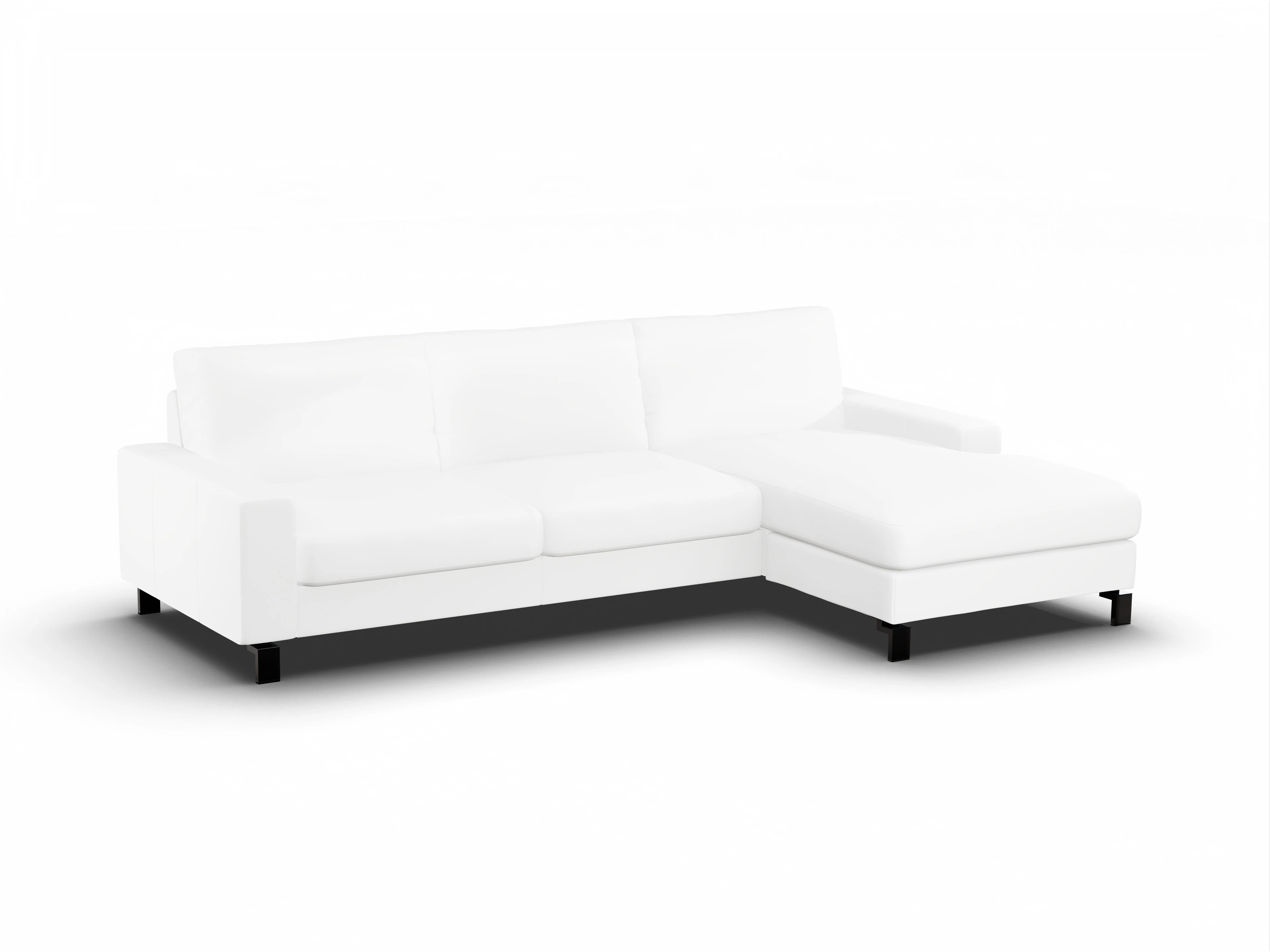 Ansicht des Produktes Casco 2.0 Ecksofa rechts Abschluss offen in Leder Beige