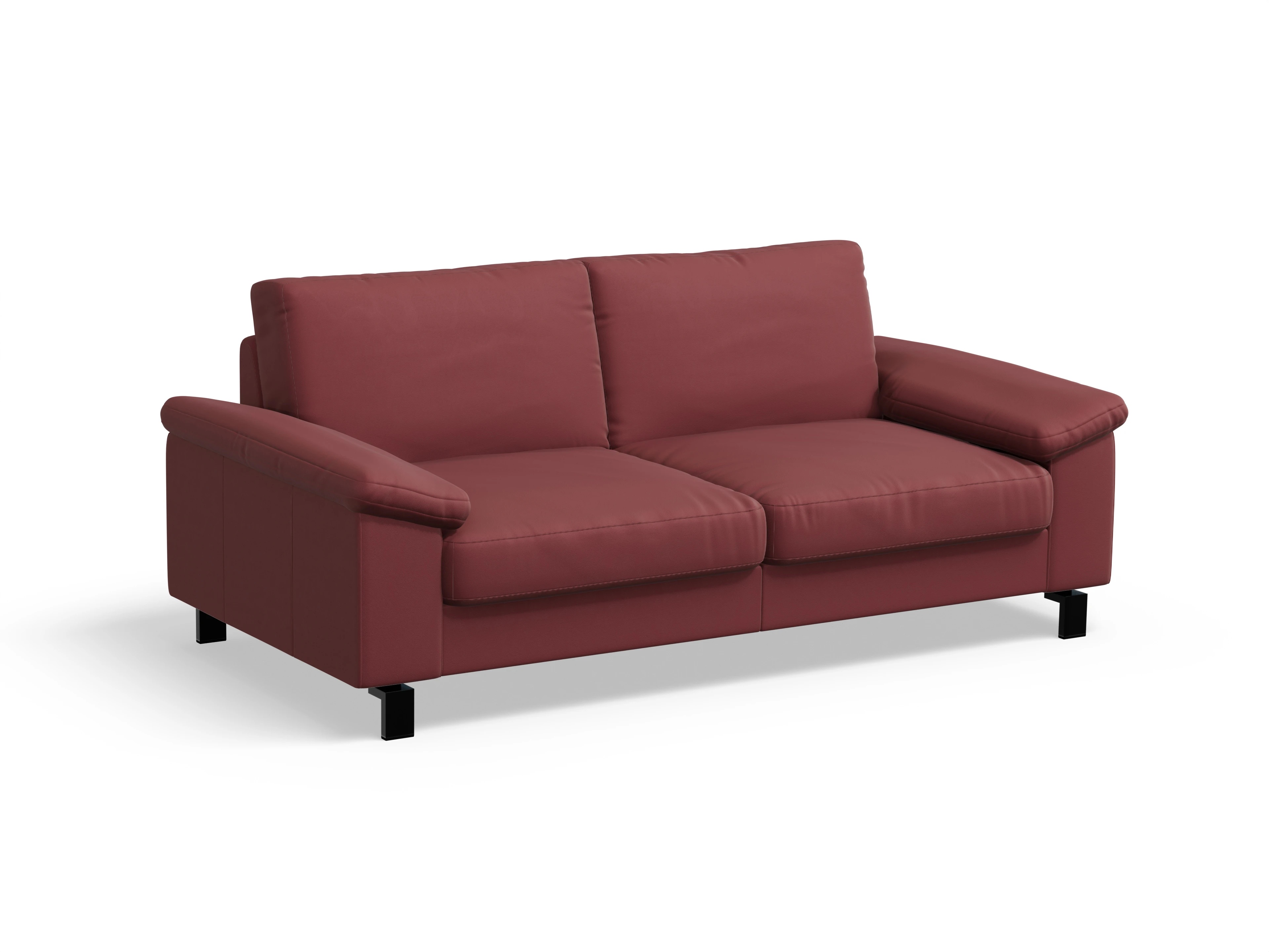 Casco 3-Sitzer Sofa Ansicht des Produktes Casco 2.0 3-Sitzer Sofa in Leder Rot