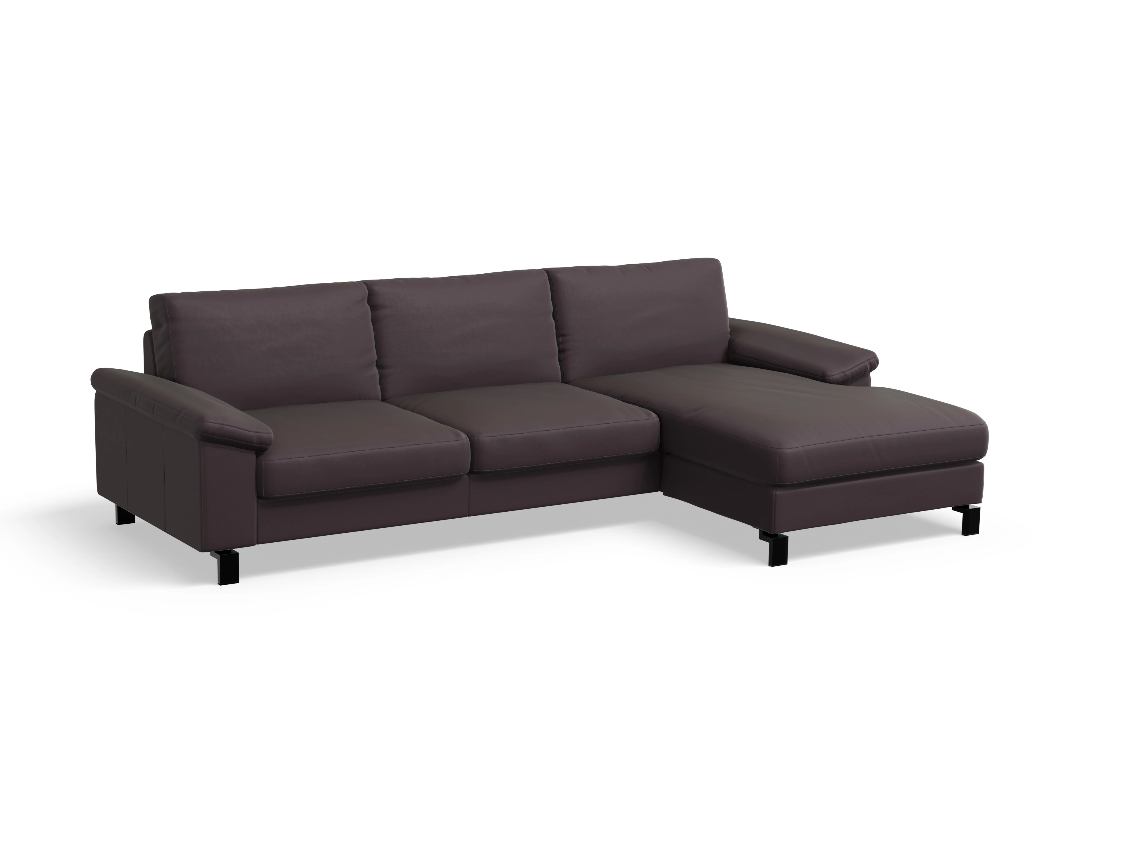 Ansicht des Produktes Casco 2.0 Ecksofa rechts Abschluss offen in Leder Braun