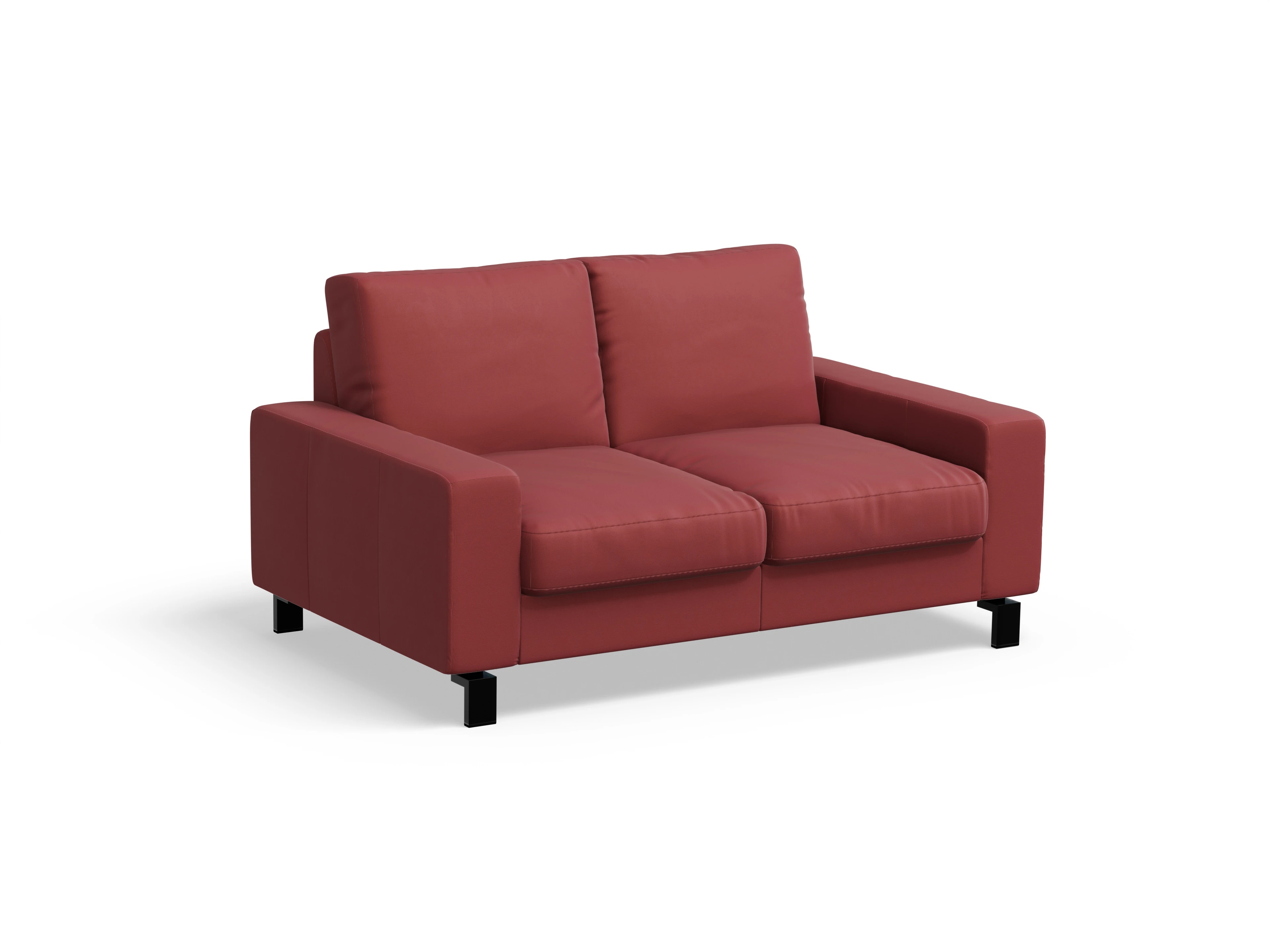 Ansicht des Produktes Casco 2.0 2-Sitzer Sofa in Leder Rot
