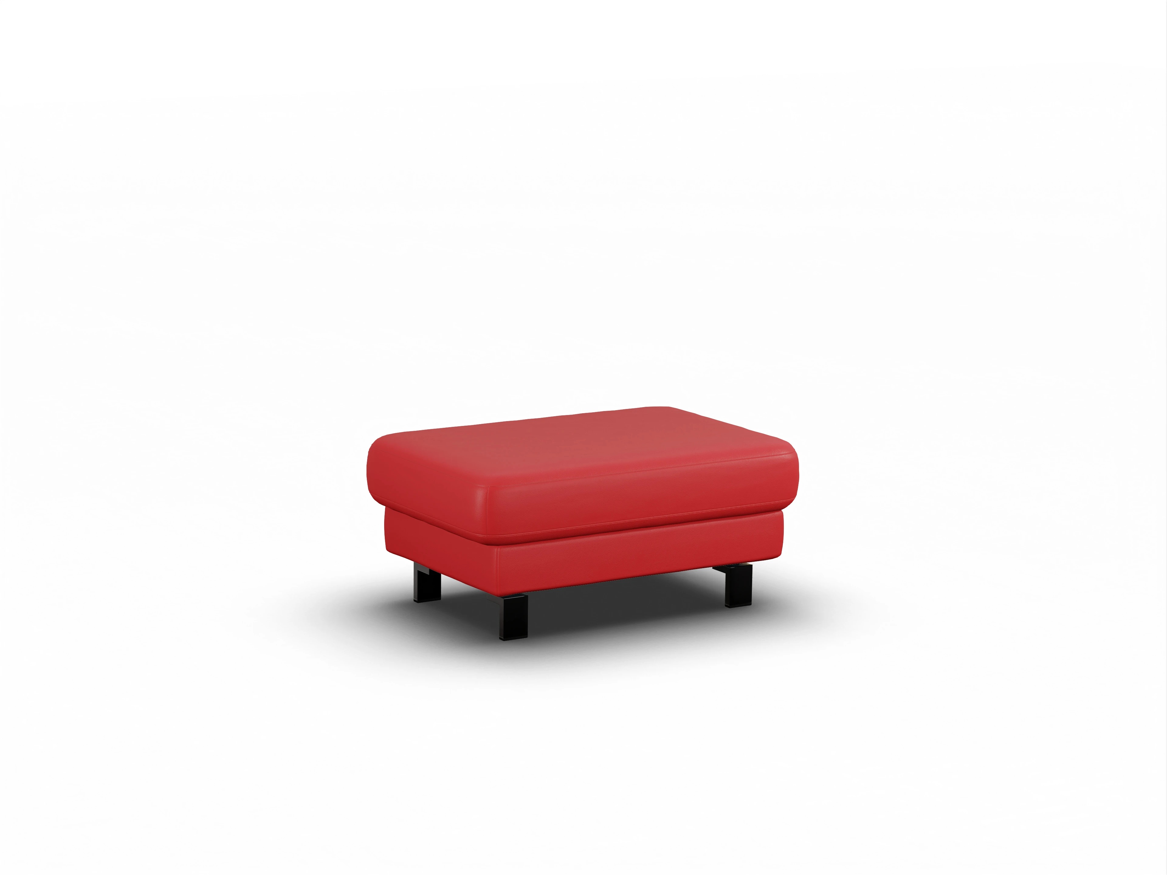 Ansicht des Produktes Casco 2.0 Hocker in Leder Rot