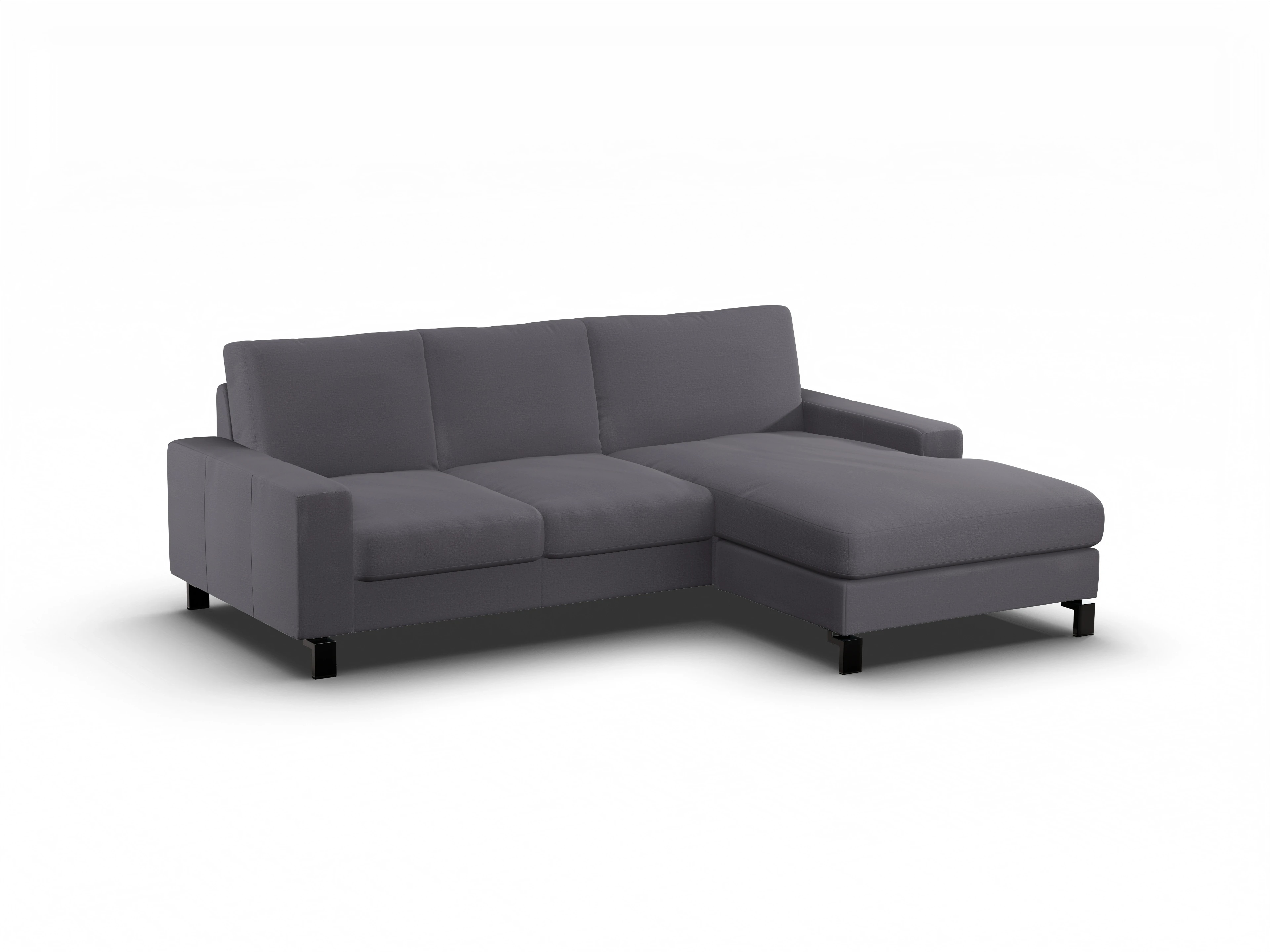 Ansicht des Produktes Casco 2.0 Ecksofa rechts Abschluss offen in Stoff Grau