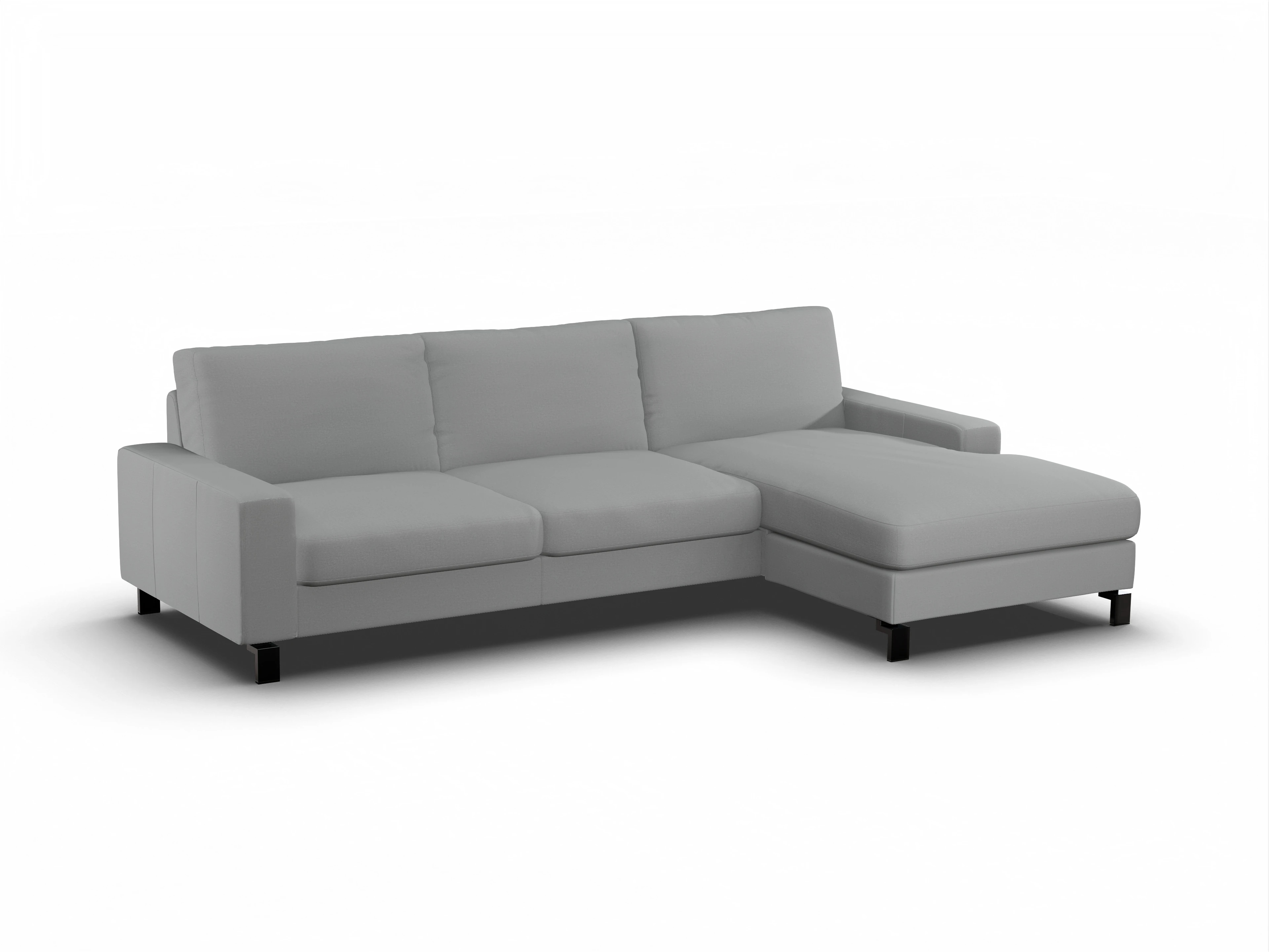 Ansicht des Produktes Casco 2.0 Ecksofa rechts Abschluss offen in Stoff Grau