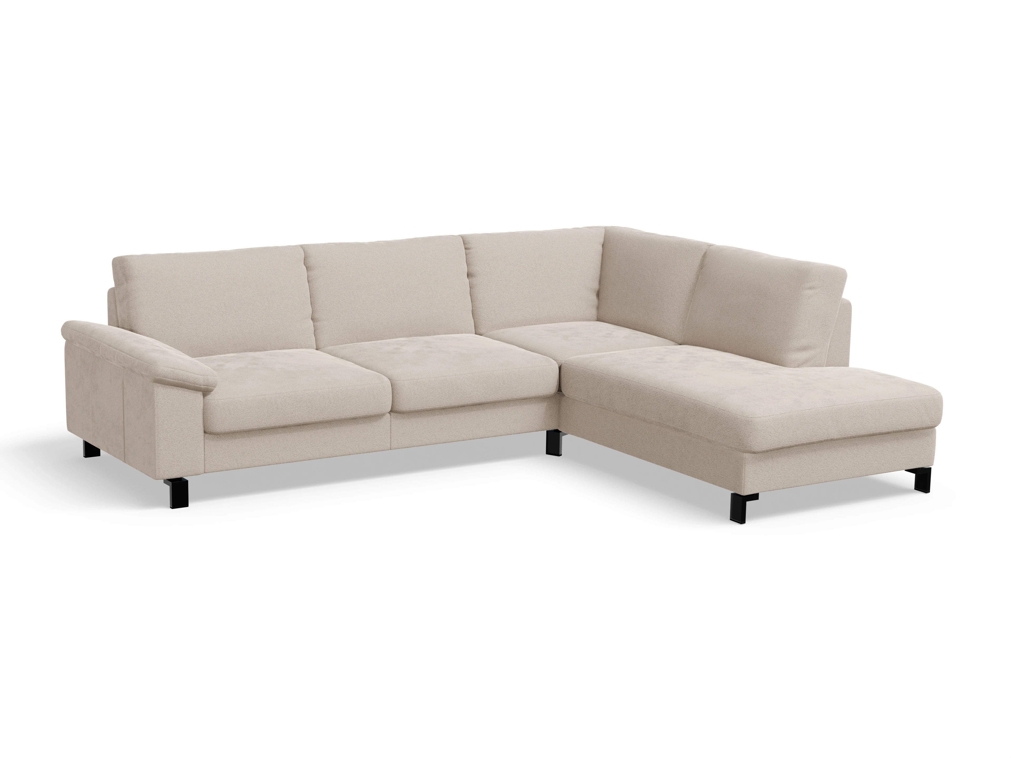 Casco Ecksofa UM Large R Ansicht des Produktes Casco 2.0 Ecksofa rechts Abschluss offen in Stoff Beige