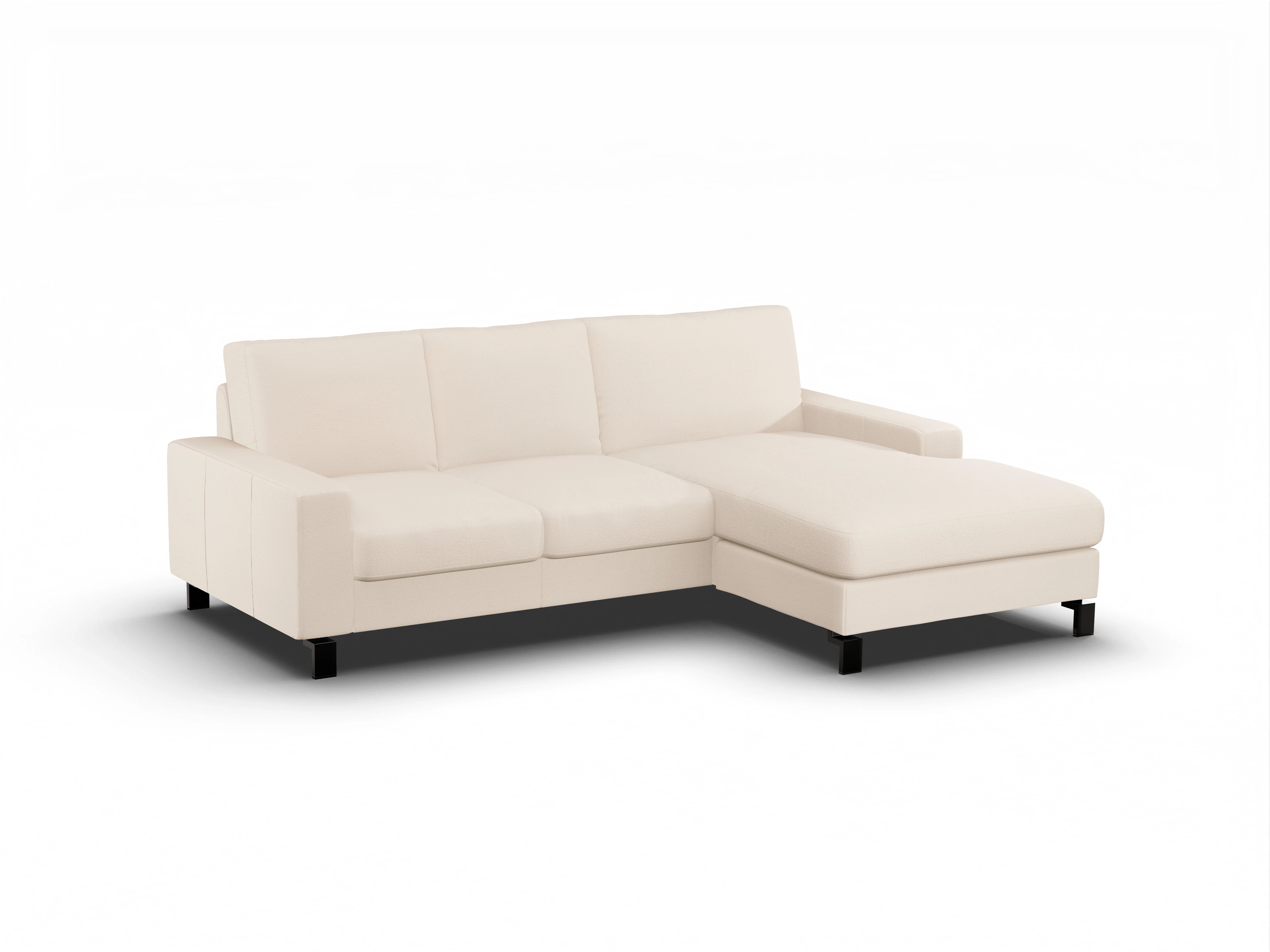 Ansicht des Produktes Casco 2.0 Ecksofa rechts Abschluss offen in Stoff Beige