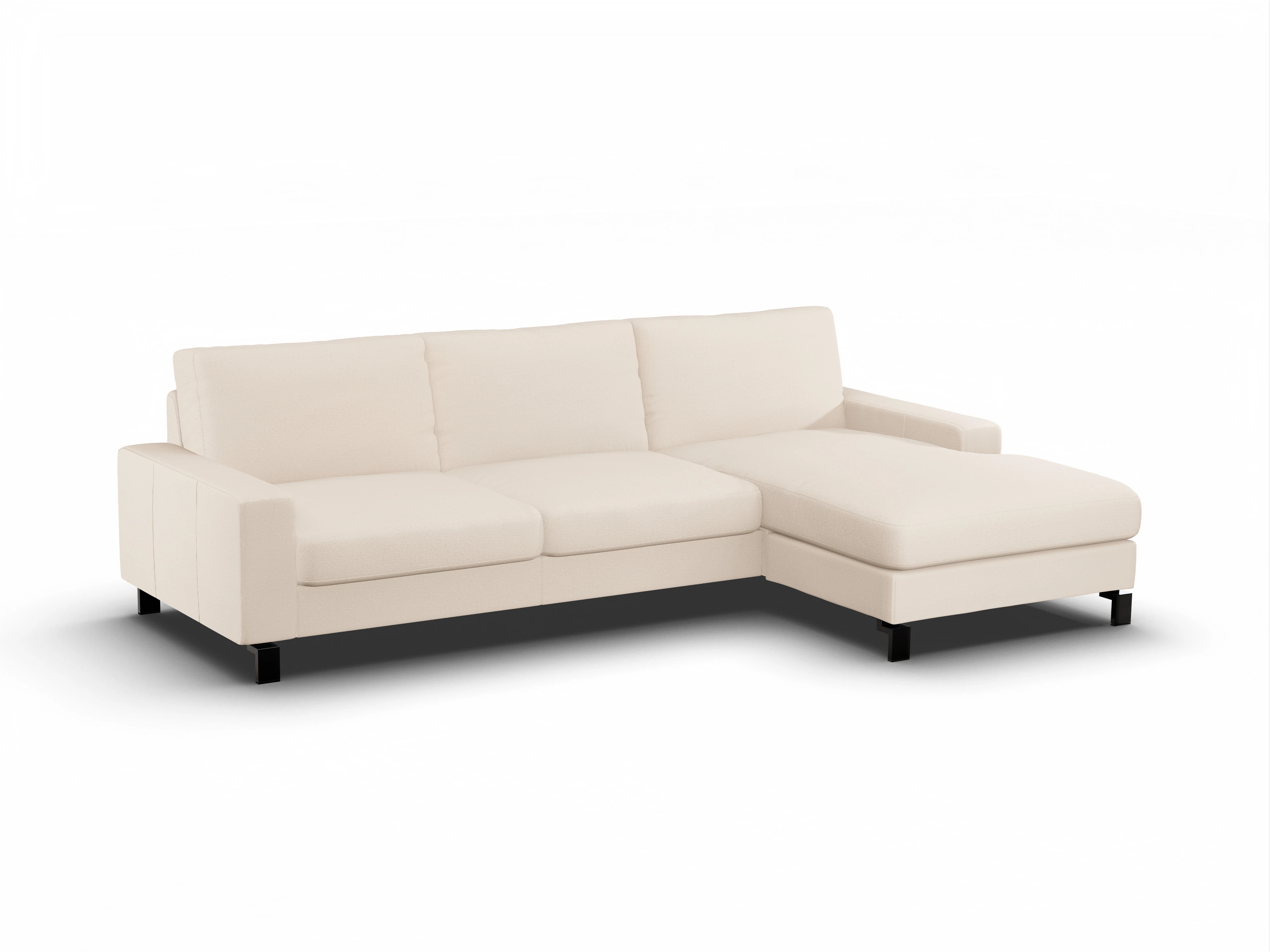 Ansicht des Produktes Casco 2.0 Ecksofa rechts Abschluss offen in Stoff Beige