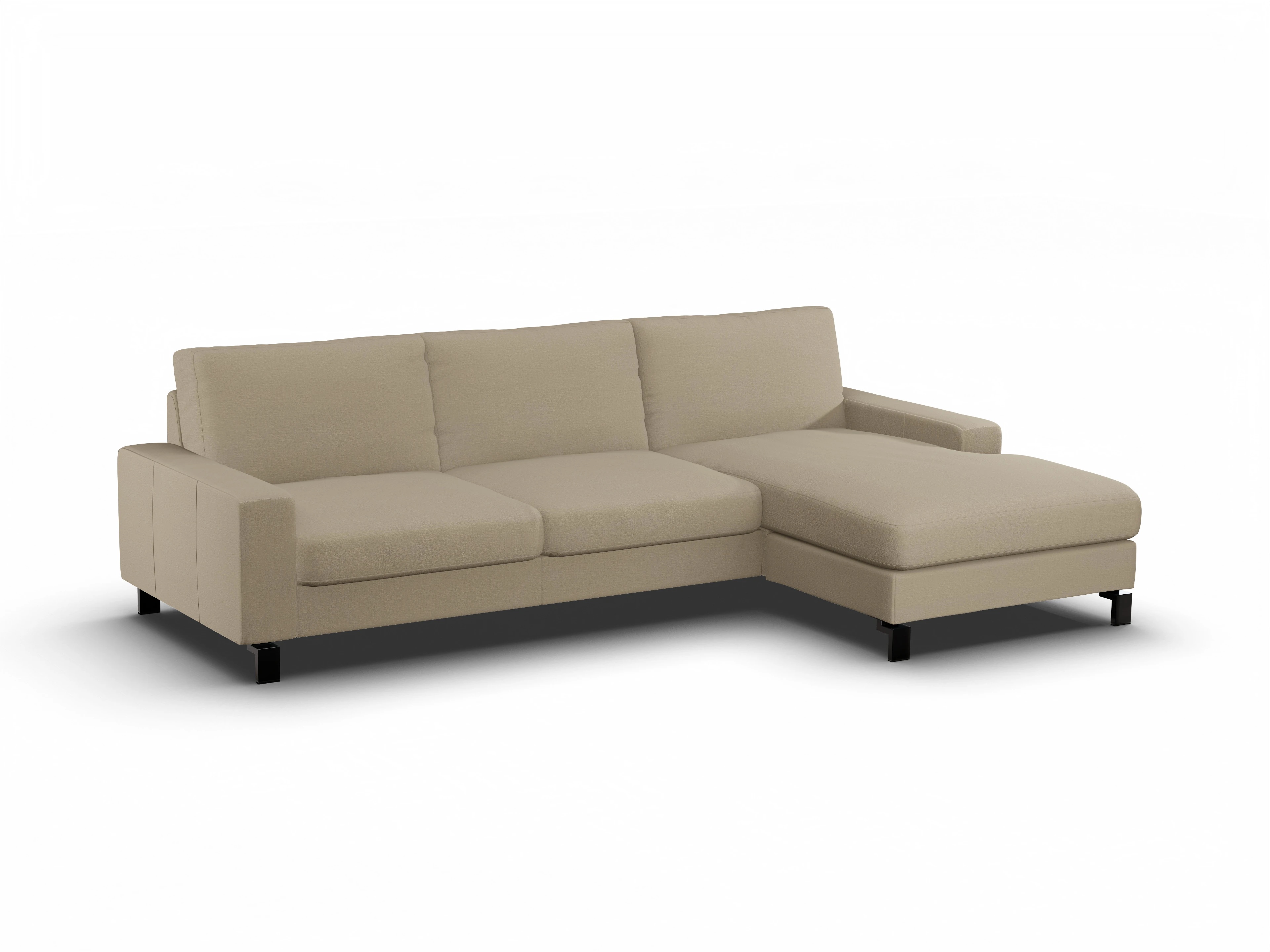 Ansicht des Produktes Casco 2.0 Ecksofa rechts Abschluss offen in Stoff Braun