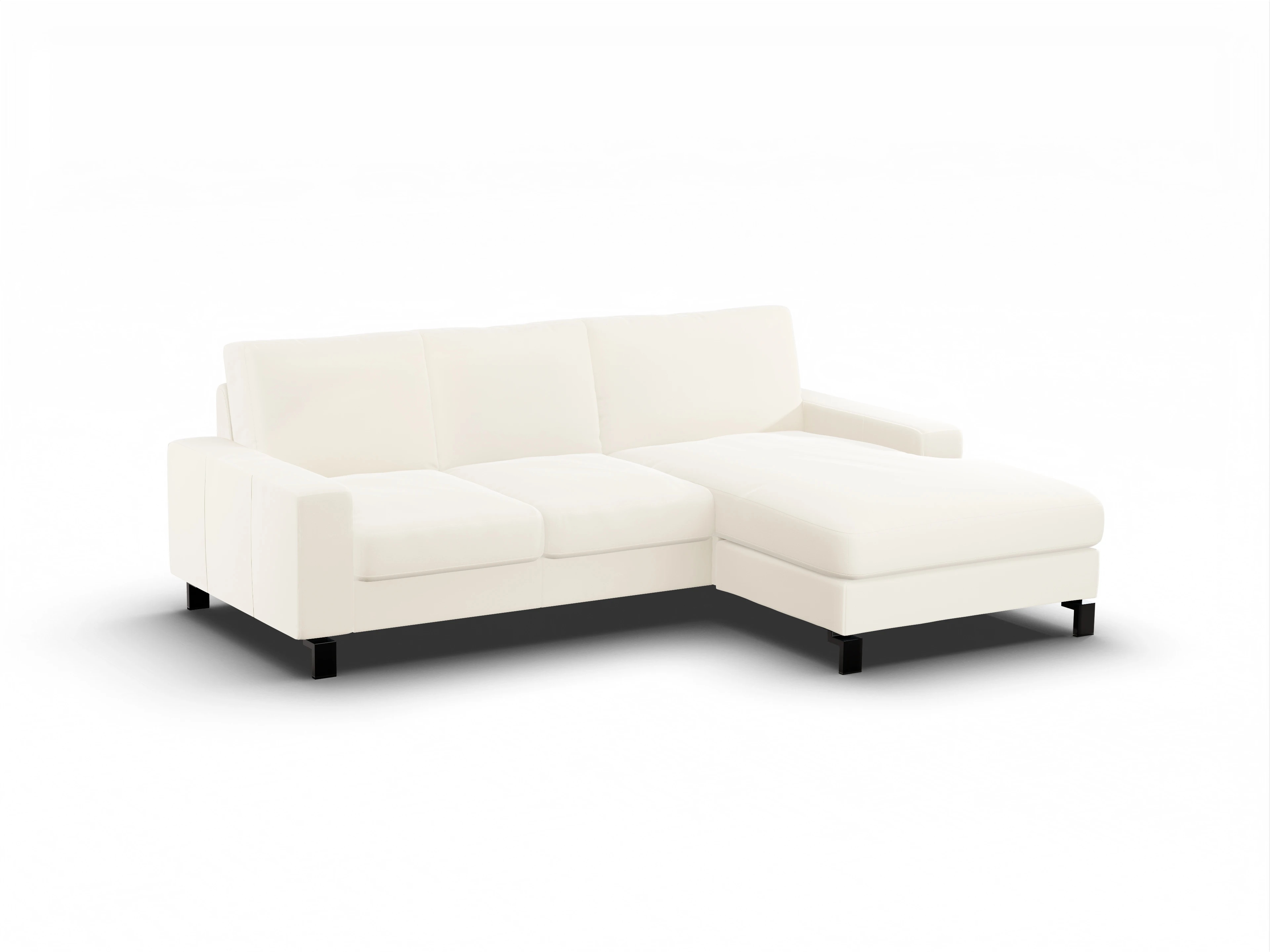 Ansicht des Produktes Casco 2.0 Ecksofa rechts Abschluss offen in Stoff Beige