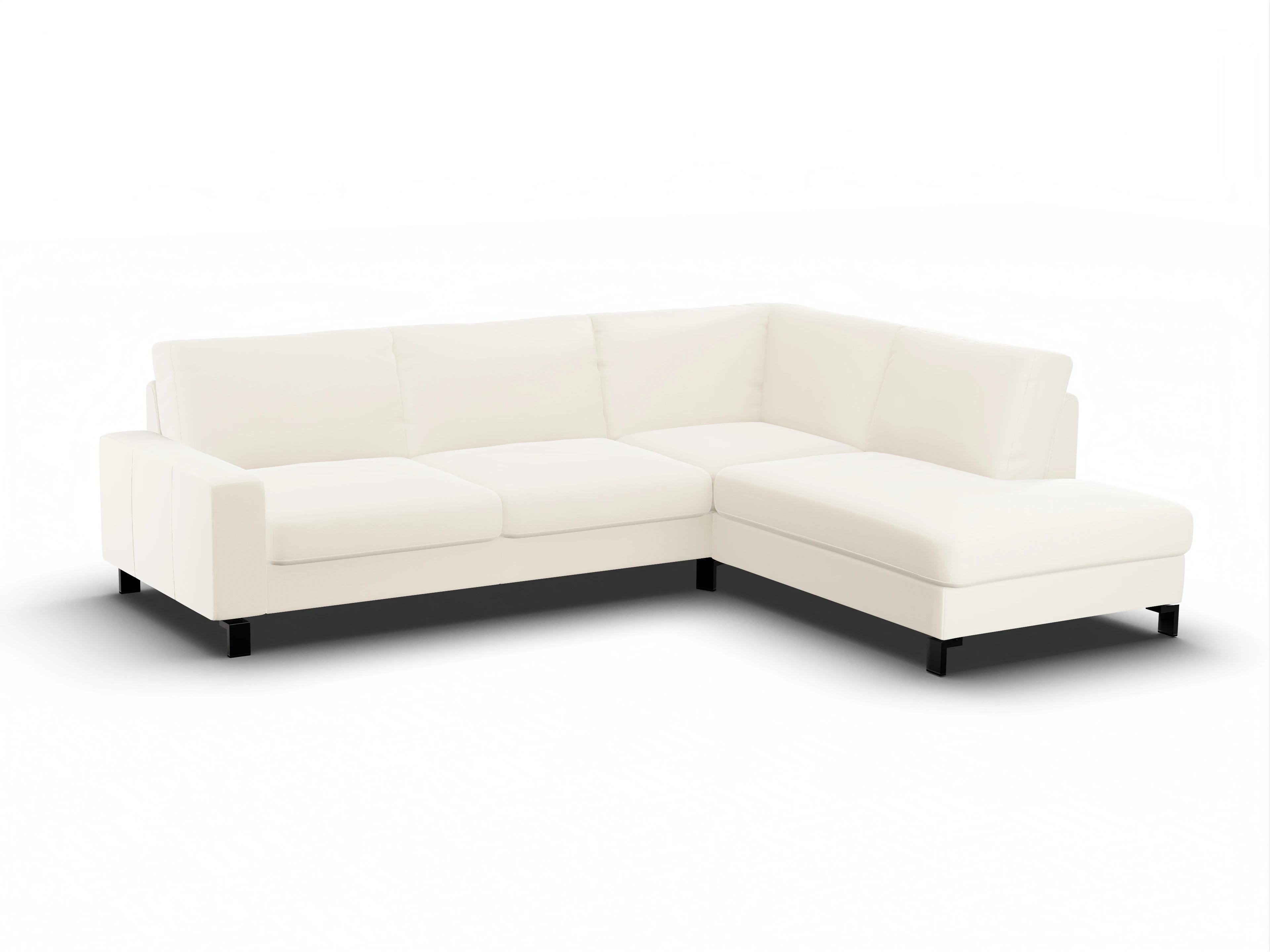 Ansicht des Produktes Casco 2.0 Ecksofa rechts Abschluss offen in Stoff Beige